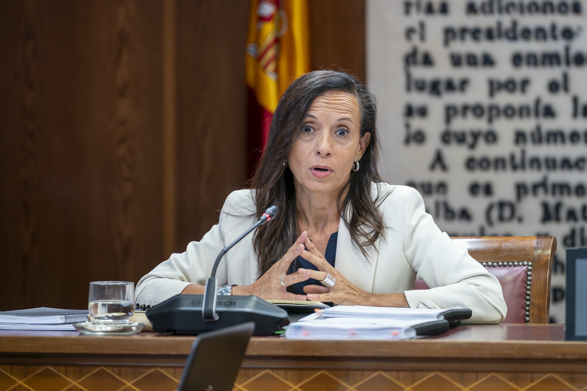 La exministra y presidenta de Redeia exige a las eléctricas que cumplan sus obligaciones,... otra forma de insistir en culparlas del famoso apagón / Foto: Pablo Moreno La exministra y presidenta de Redeia exige a las eléctricas que cumplan sus obligaciones,... otra forma de insistir en culparlas del famoso apagón / Foto: Pablo Moreno