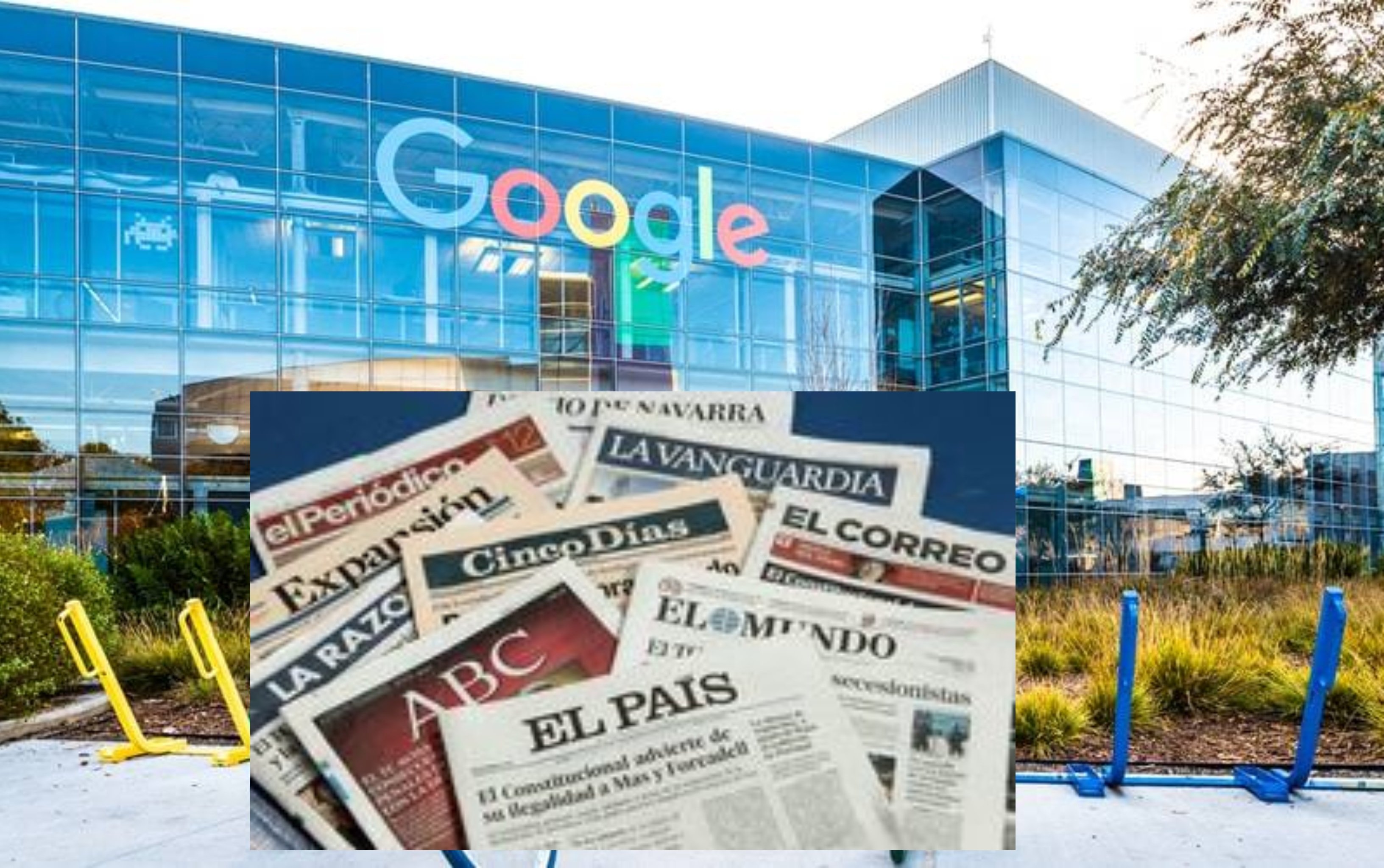 Google aplasta a la prensa pero la prensa calla, como un pájaro hipnotizado por la serpiente que se dispone a devorarle