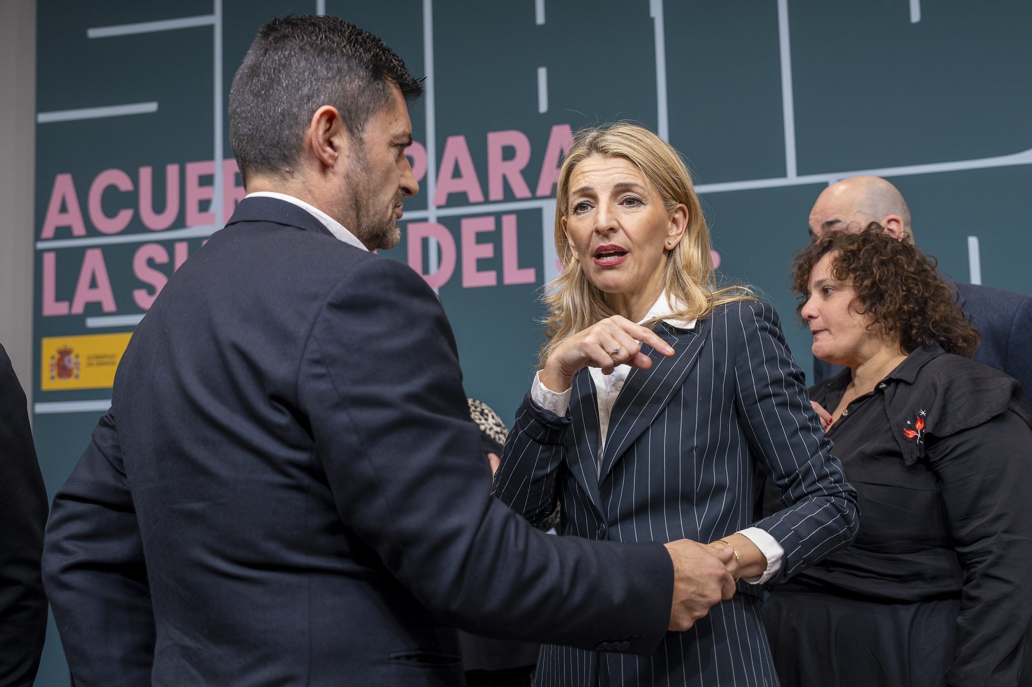 La EPA y su valoración acaban con una amenaza de Yoli: "No nos vamos a conformar nunca, porque nuestro país avanza cuando avanzamos en derechos y cuando cuidamos a la gente trabajadora" / Foto: Pablo Moreno