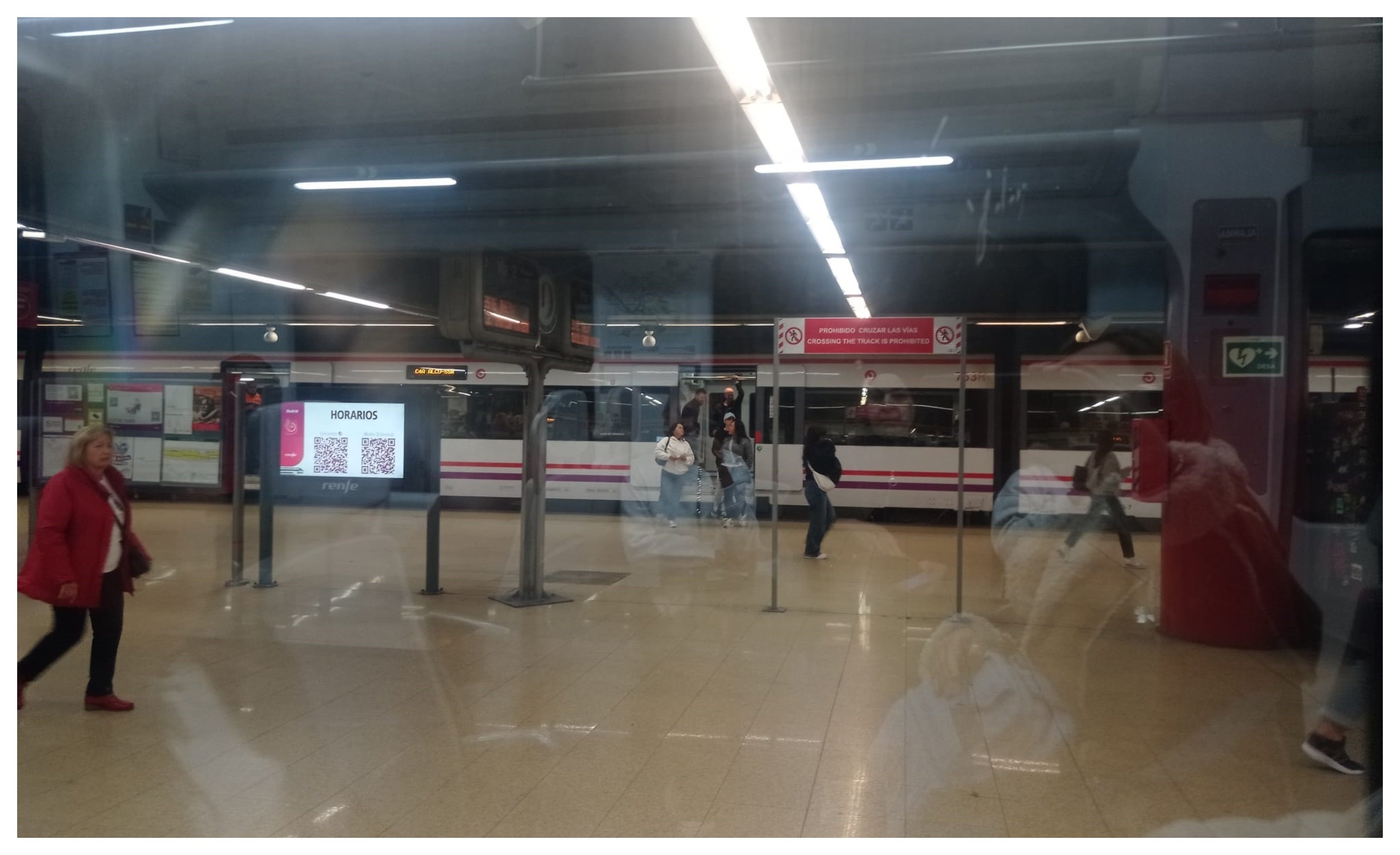 Tren detenido en Getafe Tren detenido en Getafe