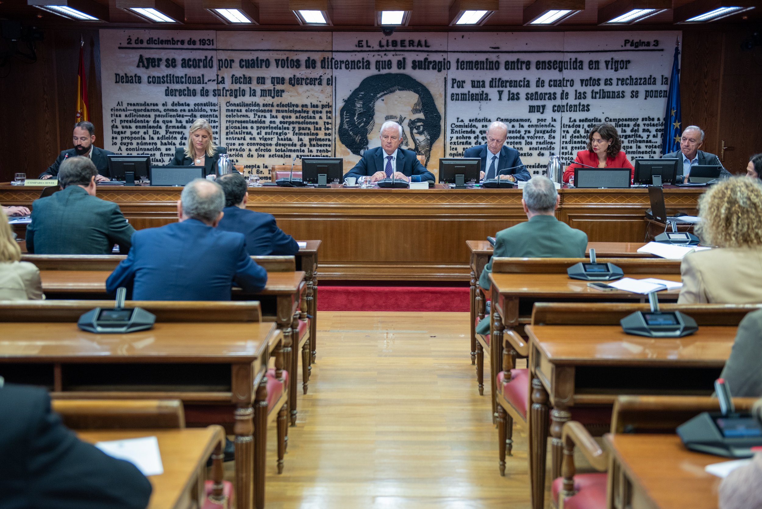 Mariano Moreno (a la izquierda del todo) durante su comparecencia en la comisión de investigación del caso Koldo en el Senado Mariano Moreno (a la izquierda del todo) durante su comparecencia en la comisión de investigación del caso Koldo en el Senado