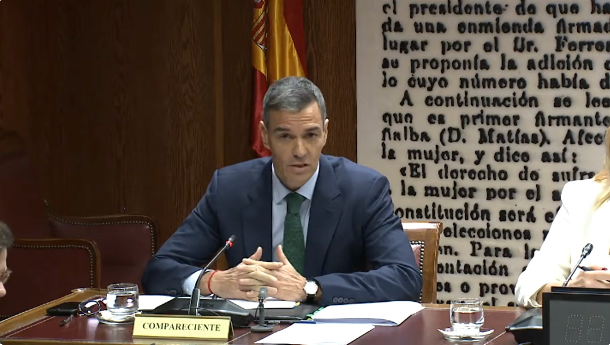 Sánchez ha negado en el Senado conocer a Víctor de Aldama