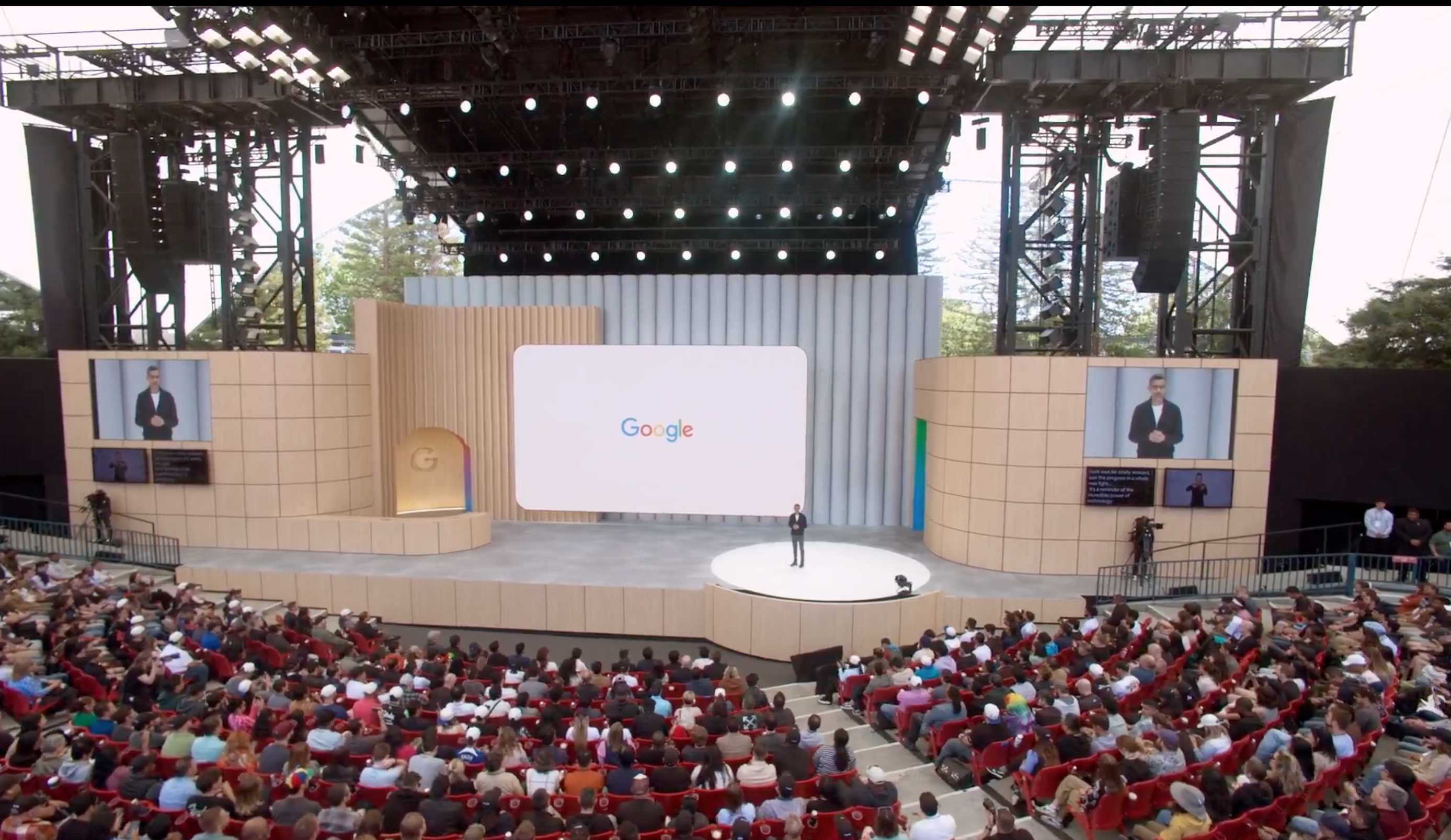 Sundar Pichai, CEO de Google, durante una presentación del buscador