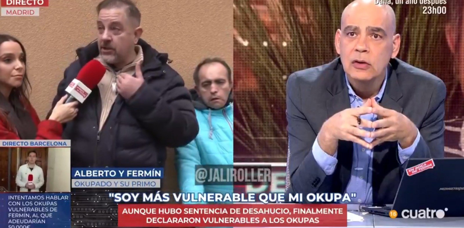 Hoy un nuevo caso lo cuenta el programa 'En Boca de Todos', Fermín tiene okupas que han sido declarados vulnerables por una jueza Hoy un nuevo caso lo cuenta el programa 'En Boca de Todos', Fermín tiene okupas que han sido declarados vulnerables por una jueza