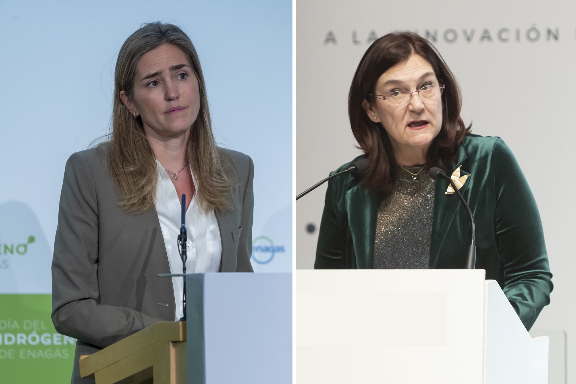 La vicepresidenta Sara Aagesen y Cani Fernández (CNMC) no están ayudando a que España avance / Fotos: Pablo Moreno La vicepresidenta Sara Aagesen y Cani Fernández (CNMC) no están ayudando a que España avance / Fotos: Pablo Moreno