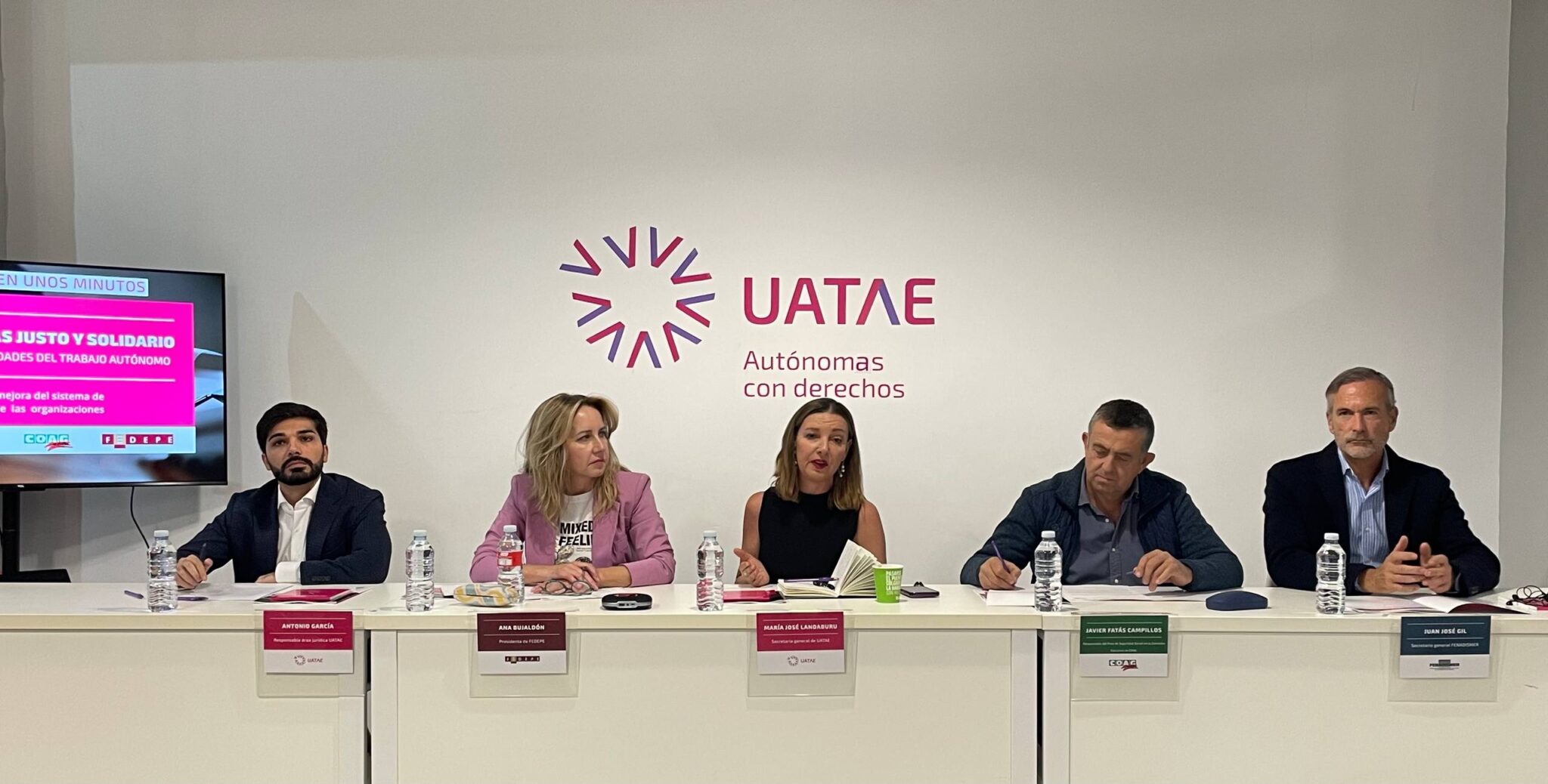 "Queremos un sistema que defienda a los que menos tienen y que actúe como red de protección porque para eso está", ha señalado la secretaria general de UATAE, María José Landaburu