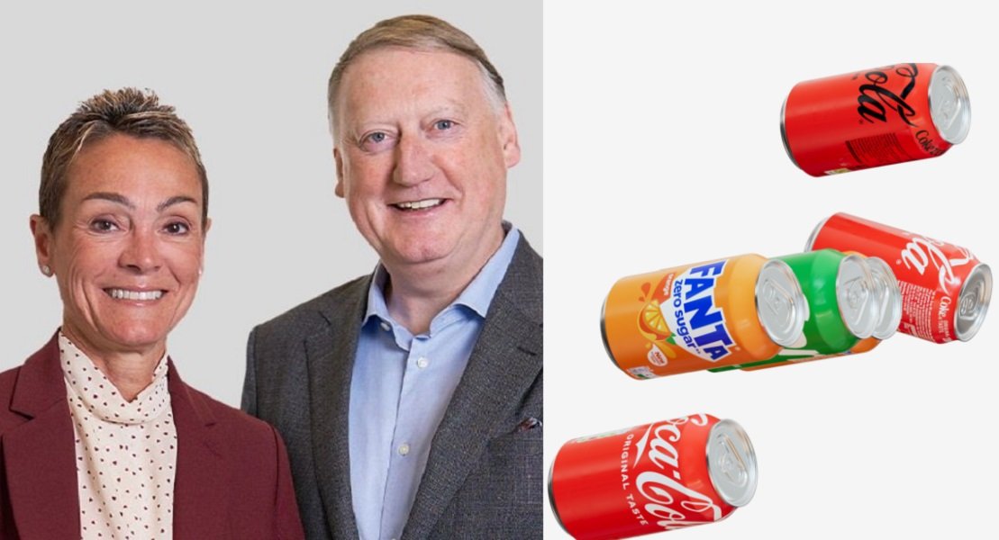 CCEP, con Sol Daurella en la presidencia y Damian Gammell como primer ejecutivo, ve moderarse el crecimiento de sus ingresos... pero no el dividendo / Foto: elaboración propia