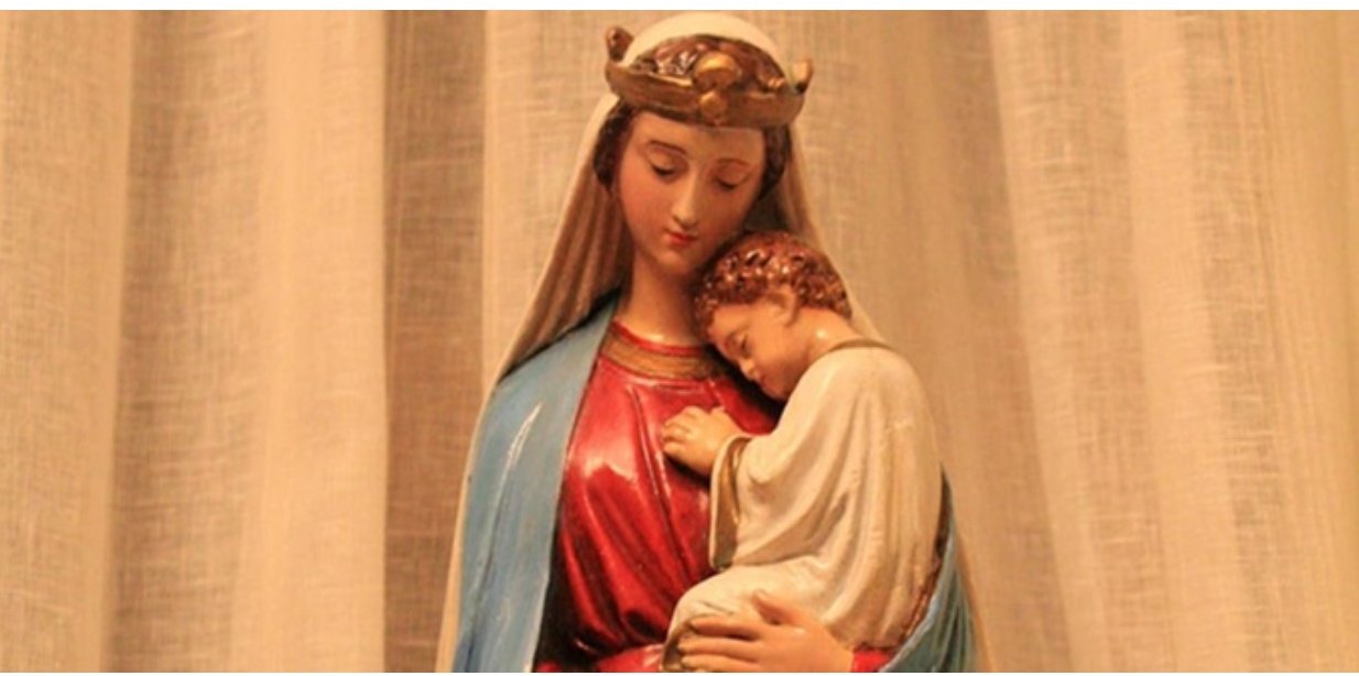 Una imagen de la Virgen María y el Niño Jesús