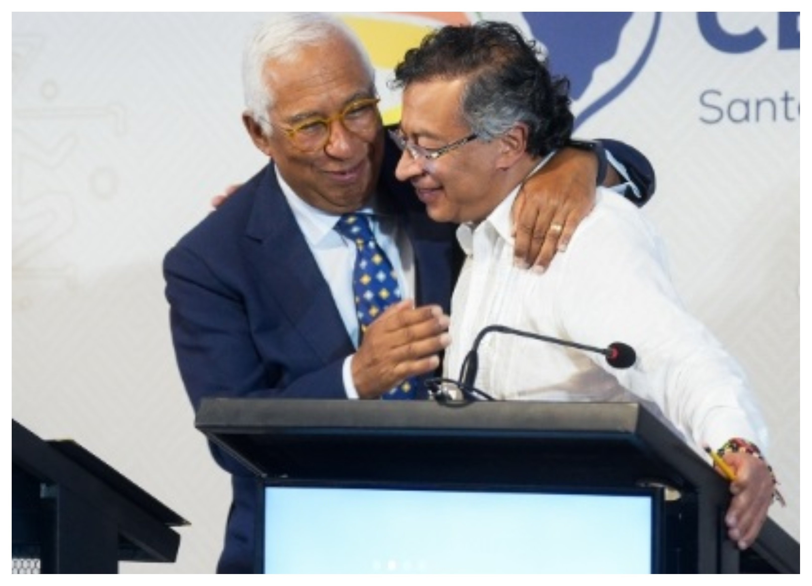 La CELAC-UE se ha cerrado con el abrazo repugnante de presidente del Consejo Europeo, Antonio Costa, con el venenoso semi-dictador colombiano Gustavo Petro