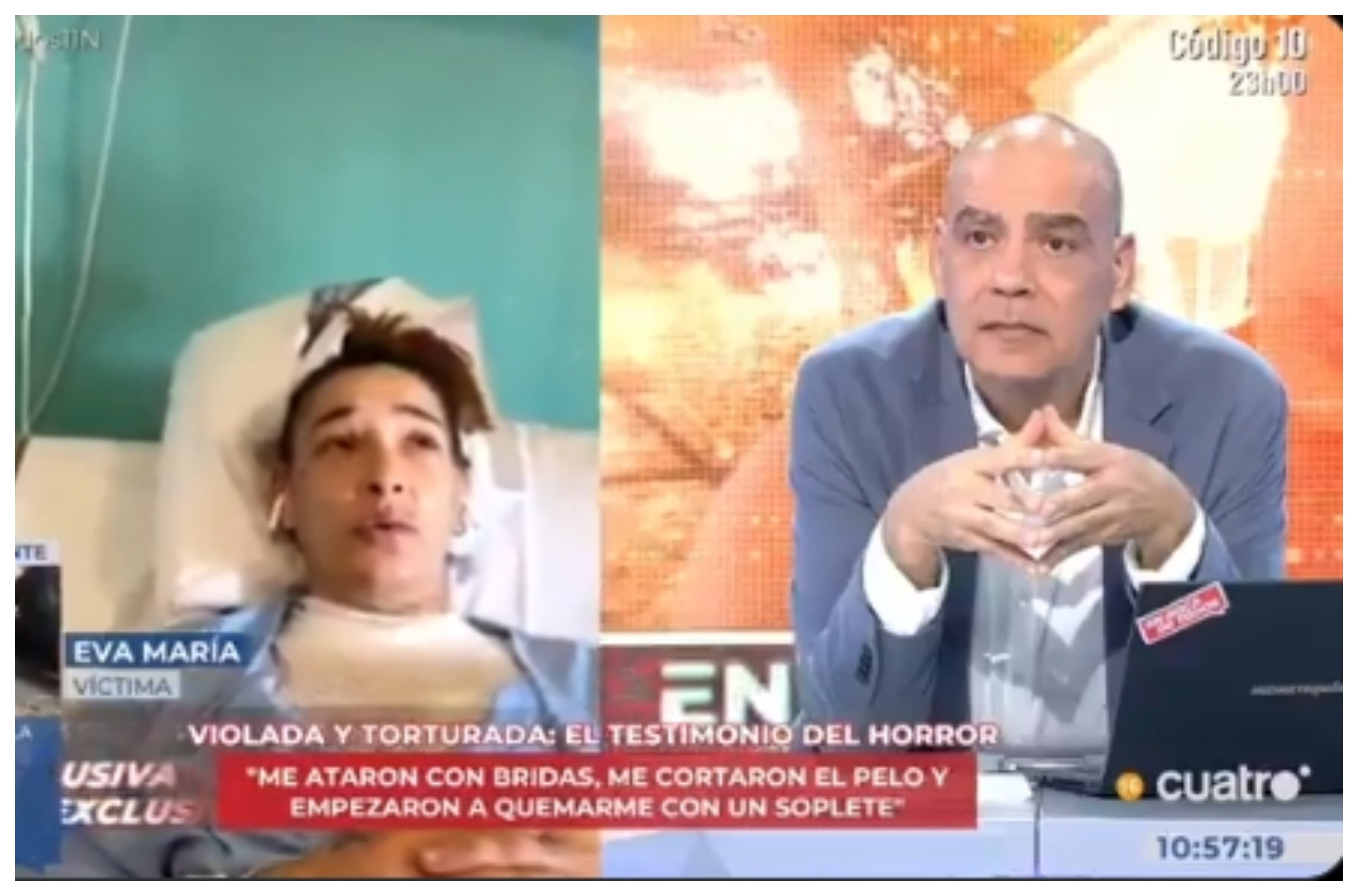 Eva María: "Como estaba ya convulsionando en el suelo, con 41 de fiebre y conmigo ya no podía hacerme ya nada, su intención era subirme a un coche para tirarme a un descampado y dejarme muerta por ahí"