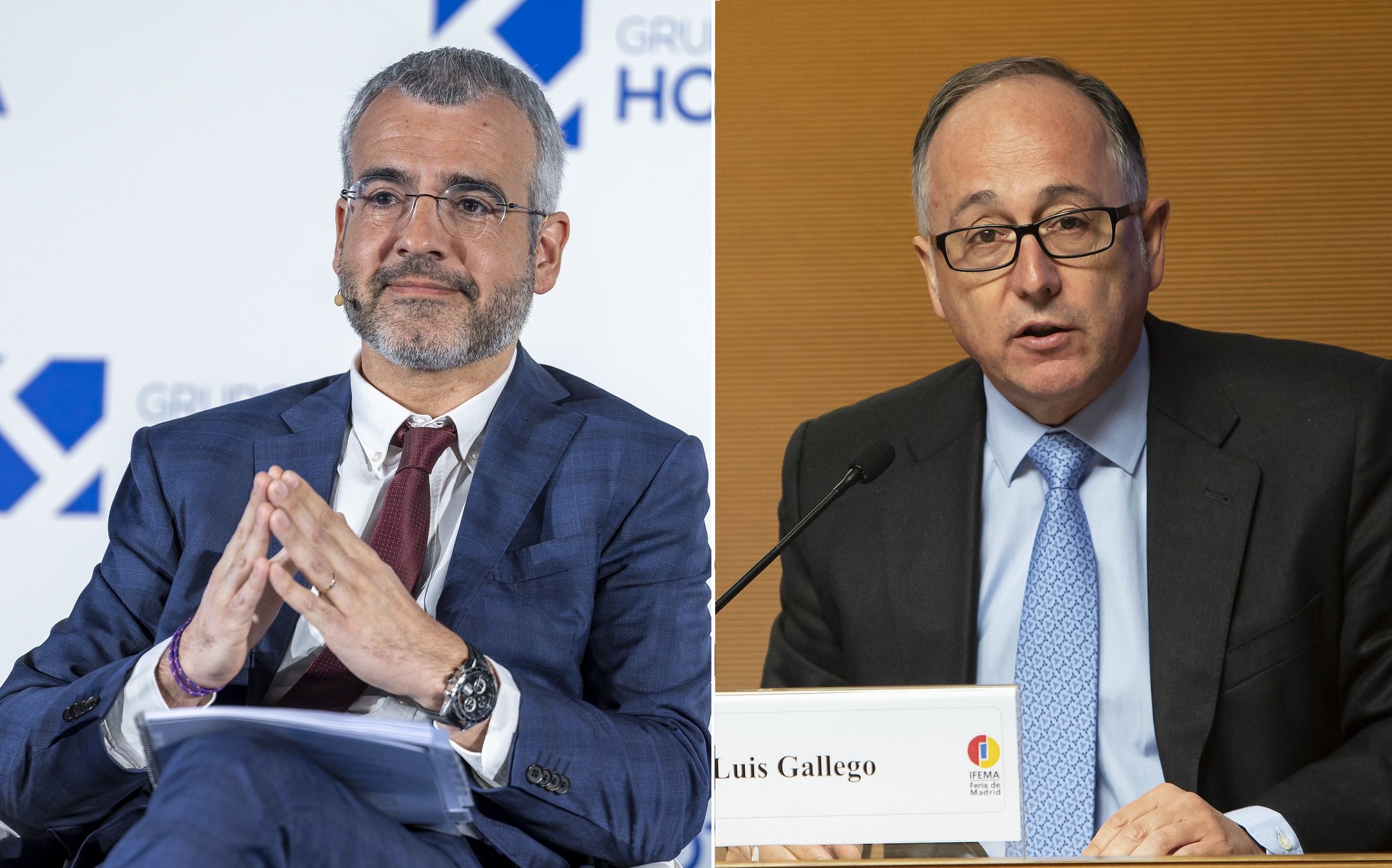 Lucena y Gallego están a los mandos de AENA e IAG, respectivamente, que aplauden en bolsa que no se congelen las tasas aeroportuarias y AENA mantenga sus ambiciosas inversiones / Fotos: Pablo Moreno