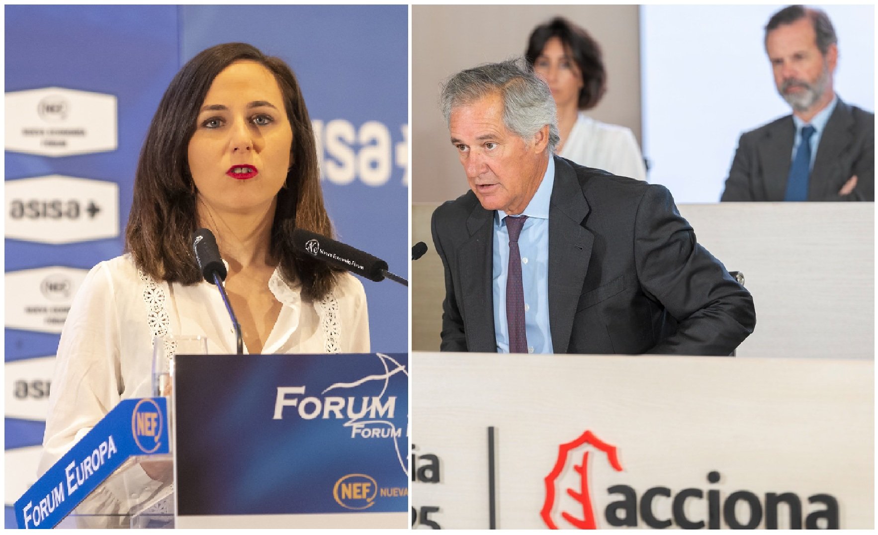 En los pasillos del Congreso, la podemita Ione Belarra ha lanzado un aviso a los Entrecanales, que controlan el 55% de Acciona / Fotos: Pablo Moreno En los pasillos del Congreso, la podemita Ione Belarra ha lanzado un aviso a los Entrecanales, que controlan el 55% de Acciona / Fotos: Pablo Moreno