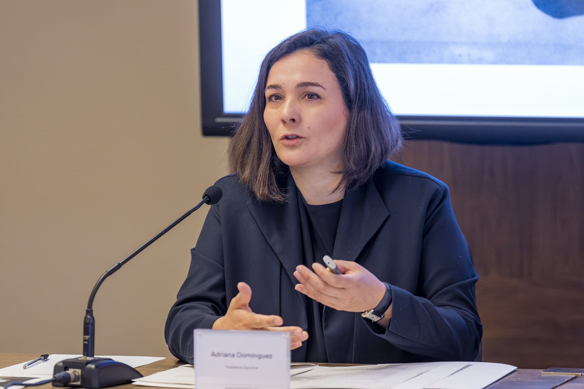 Adriana Domínguez González aglutina todo el poder ejecutivo en la cadena textil desde el pasado mayo y su gestión está dando frutos / Foto: Pablo Moreno