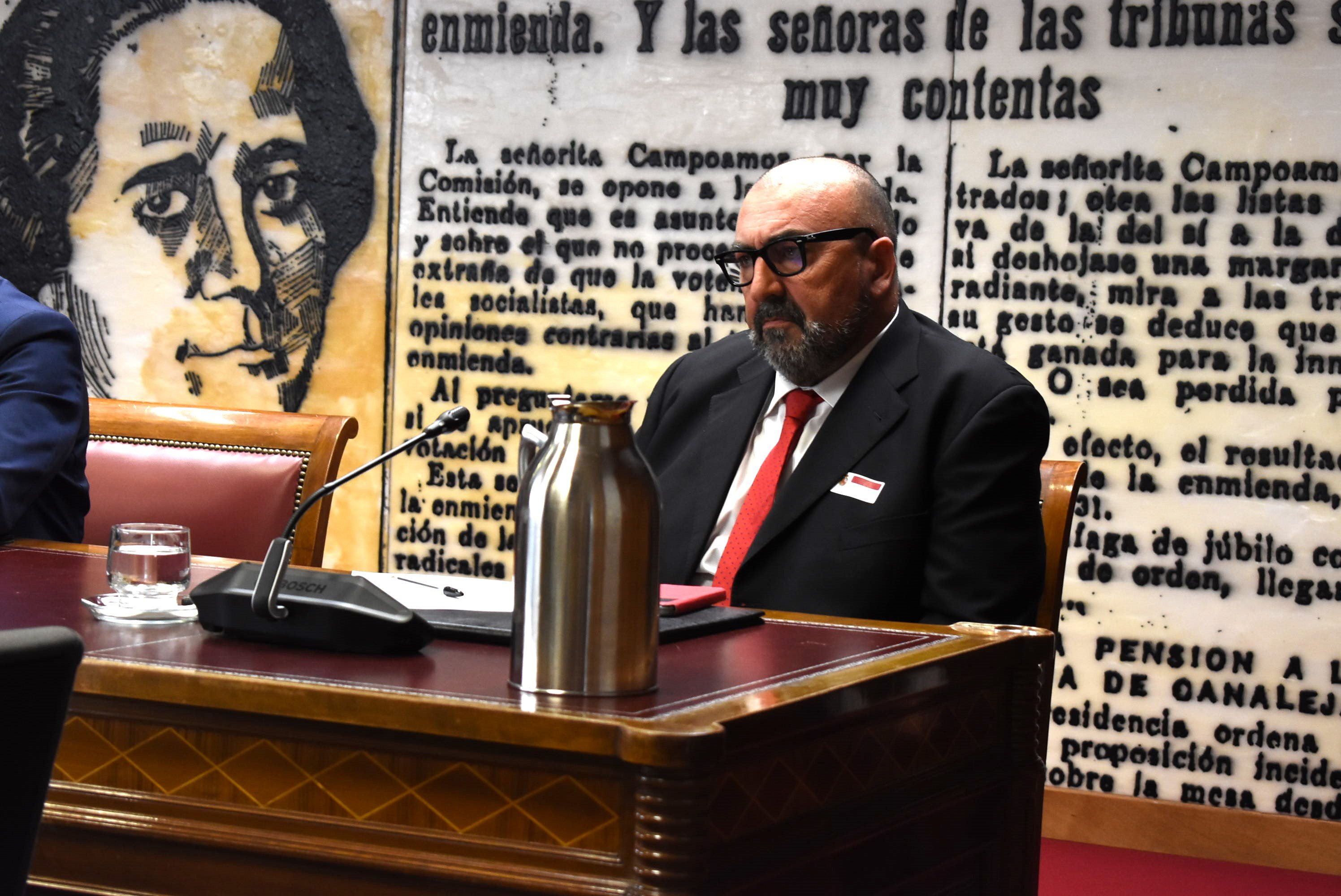 Koldo García durante su comparecencia en el Senado Koldo García durante su comparecencia en el Senado