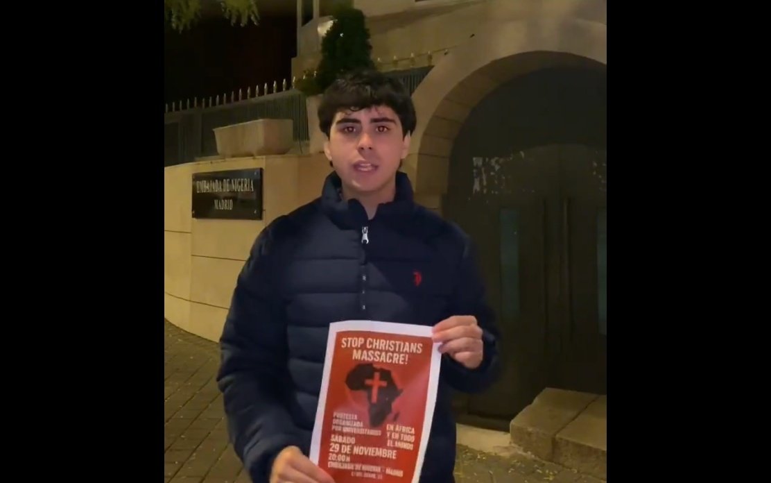'Universitarios Católicos' se manifiesta contra la masacre de cristianos en Nigeria