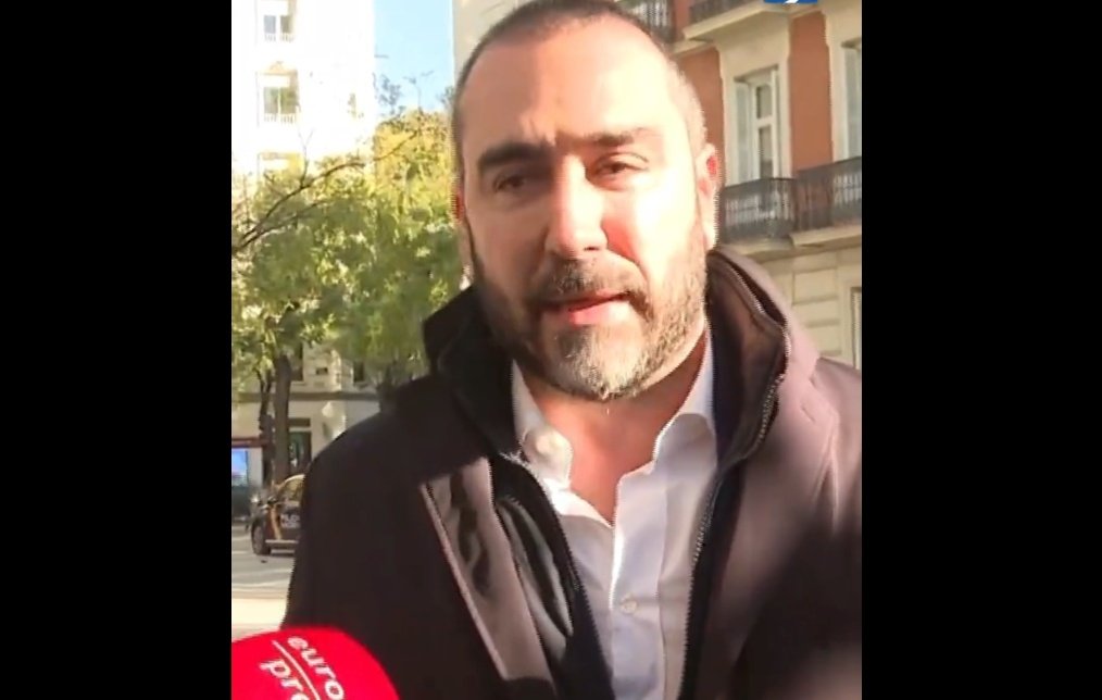 Víctor de Aldama, a la salida de la Audiencia Nacional