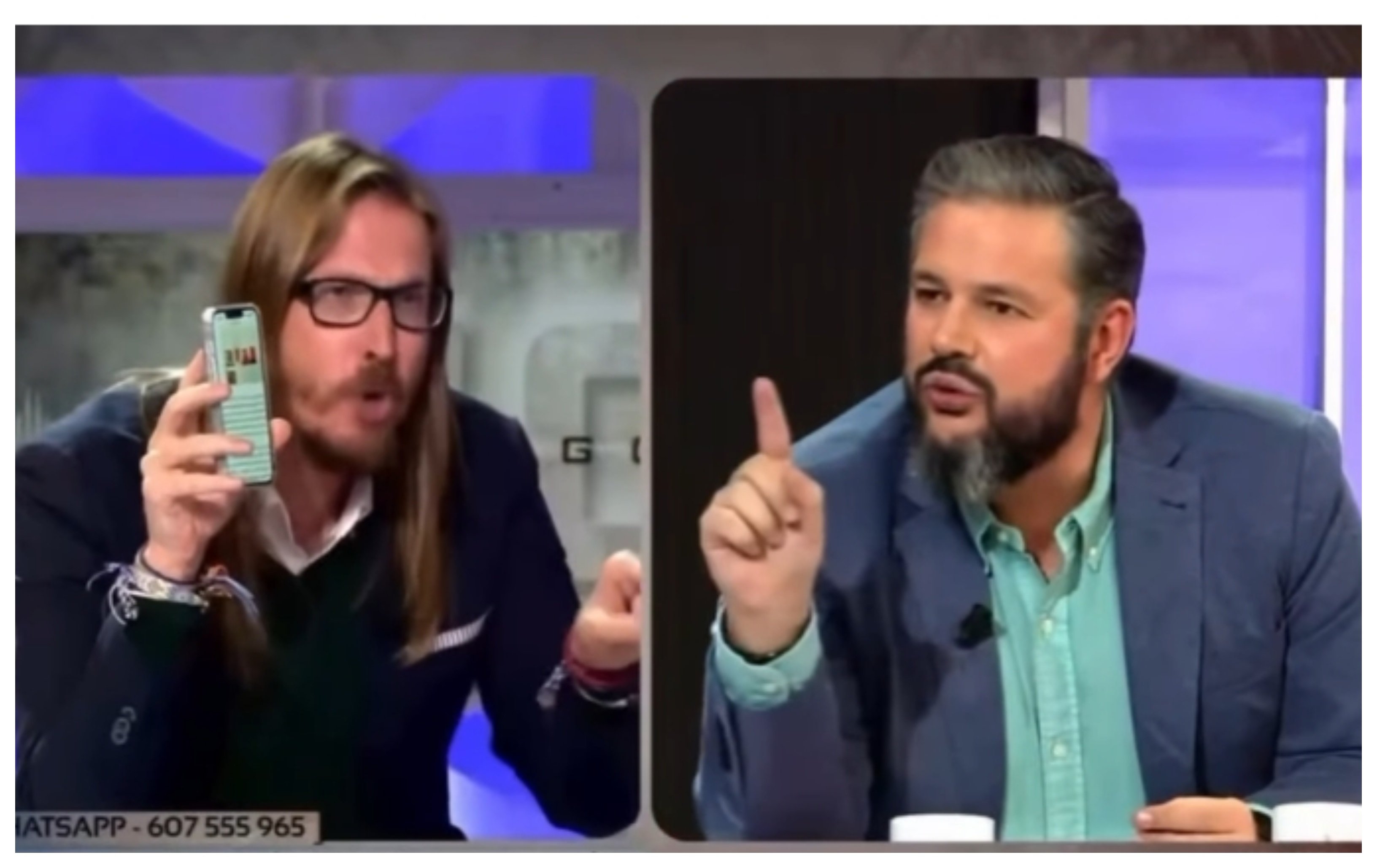 Pablo Fernández (izq), secretario de Organización y portavoz de Podemos