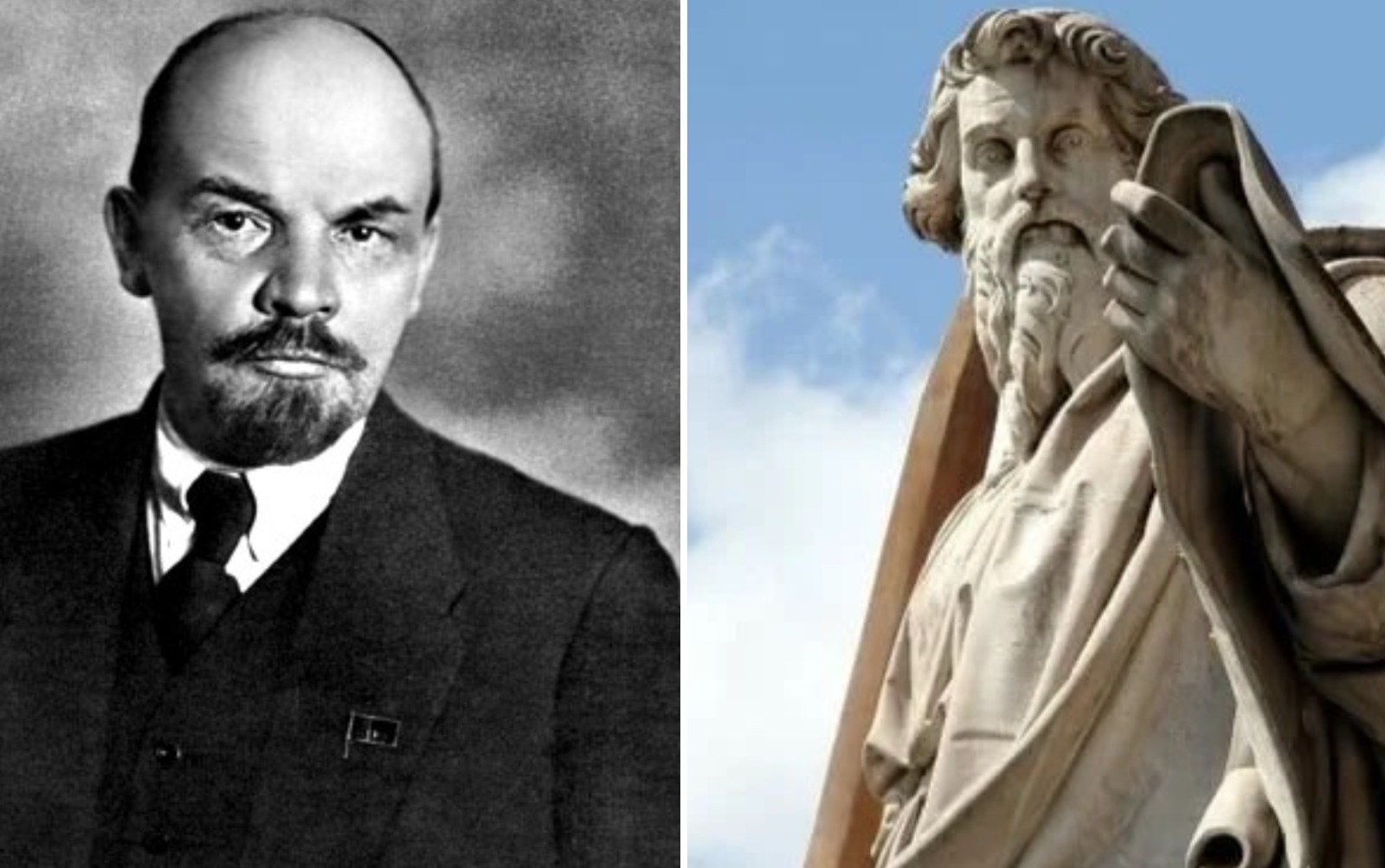 Reparen en que el principio es el mismo en San Pablo que en Lenin, sí, pero en el líder político, comunista al fin, se plantea como una orden mientras que en el apóstol cristiano se plantea como una proposición: si no trabajas, no debes comer... Reparen en que el principio es el mismo en San Pablo que en Lenin, sí, pero en el líder político, comunista al fin, se plantea como una orden mientras que en el apóstol cristiano se plantea como una proposición: si no trabajas, no debes comer...