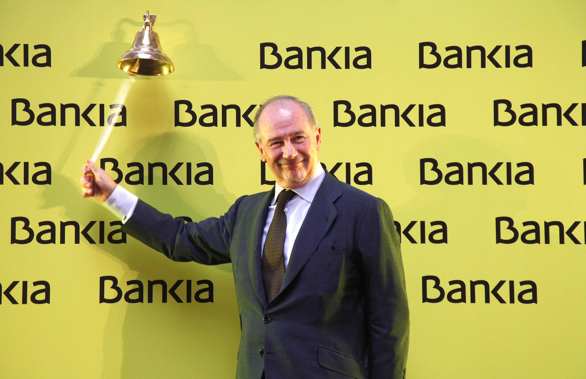 Rodrigo Rato, entonces presidente de Bankia, el día que la entidad salió a bolsa / Foto: Pablo Moreno Rodrigo Rato, entonces presidente de Bankia, el día que la entidad salió a bolsa / Foto: Pablo Moreno