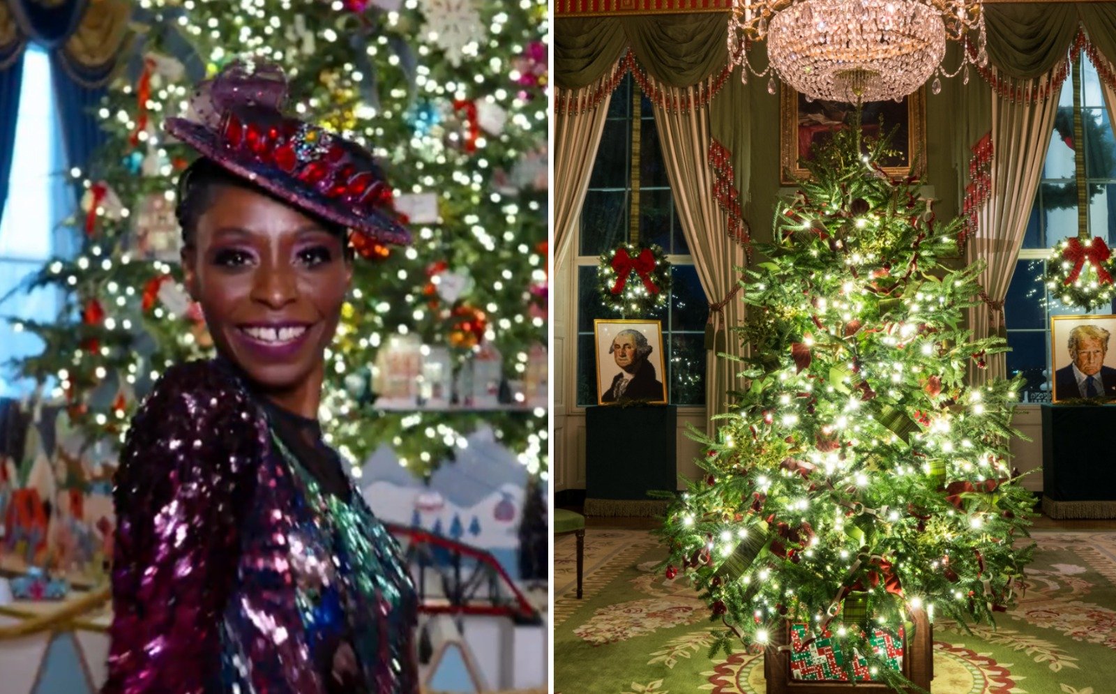 La progresía se ha lanzado al cuello y a la crítica por el derroche, y es que ellos preferían la decoración de los Biden: inclusiva y con afrodescendientes. Muy cristiana y muy estadounidense, evidentemente