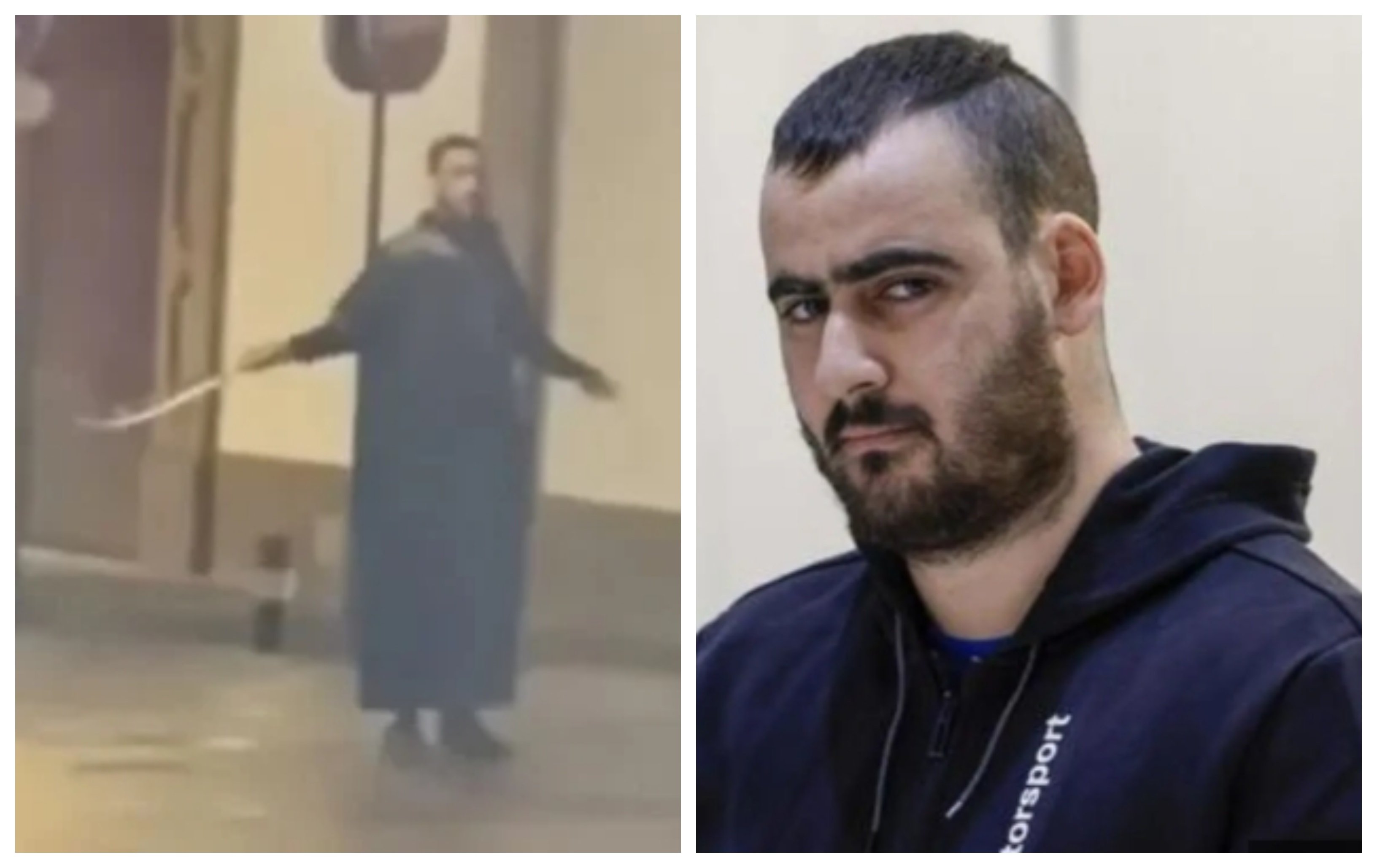 A la izquierda, Yassine Kanjaa, tras asesinar al sacristán de Algeciras. A la derecha, en la actualidad A la izquierda, Yassine Kanjaa, tras asesinar al sacristán de Algeciras. A la derecha, en la actualidad