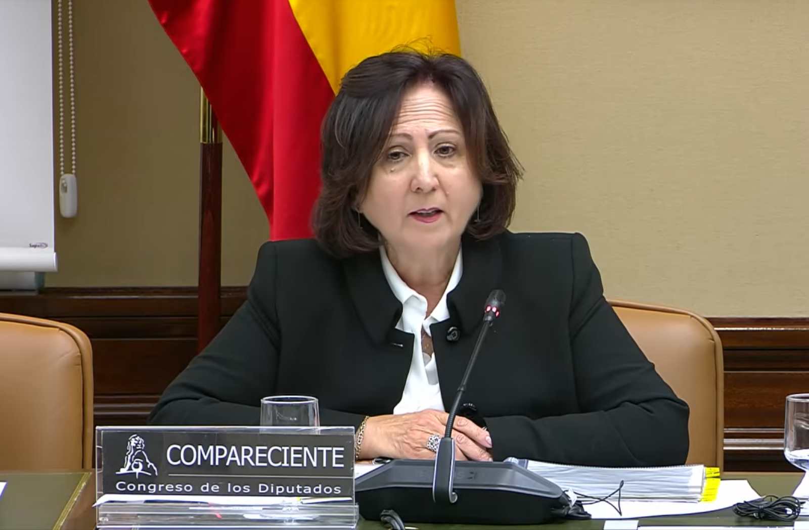 Teresa Peramato Martín, durante su comparecencia en la Comisión de Justicia del Congreso