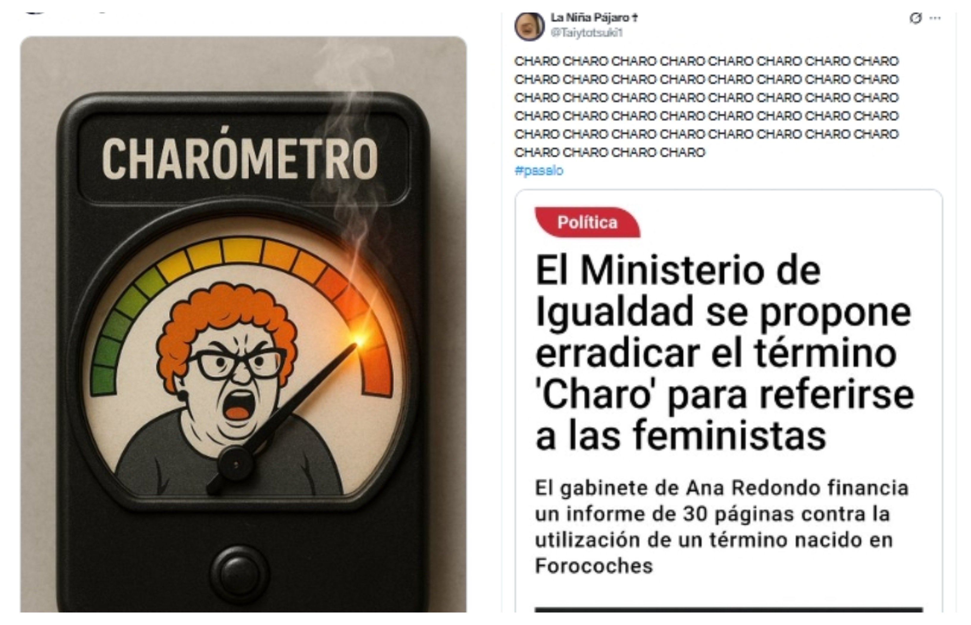 Hablar de charos es puro delito de odio