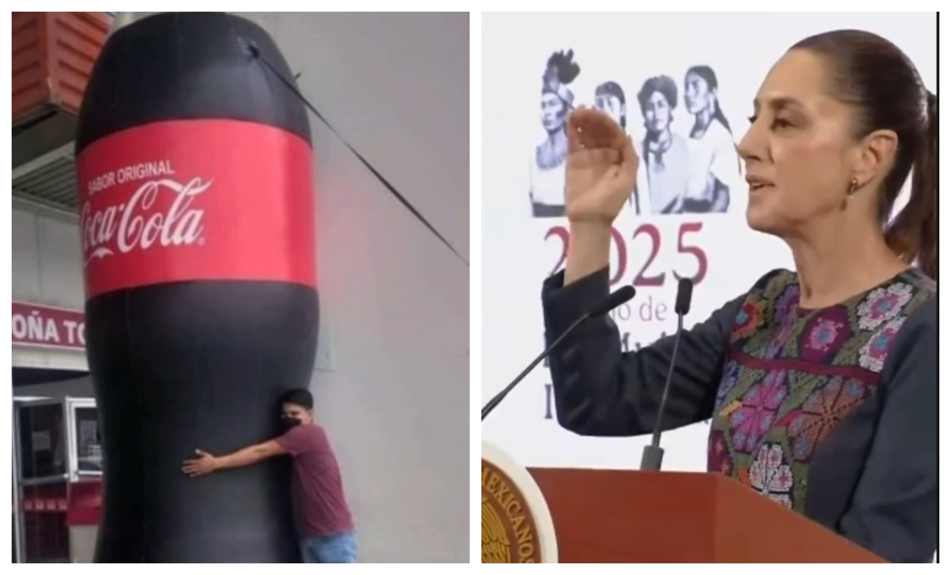 Claudia Sheinbaum bebe refrescos "de 600 litros"