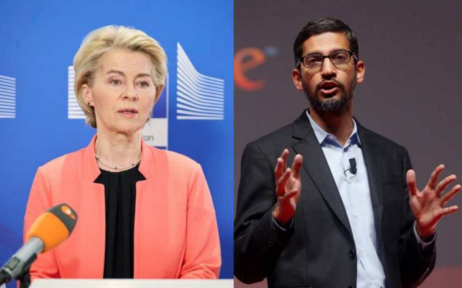 Ursula von der Leyen y Sundar Pichai tienen más cosas en común de las que parecen a simple vista