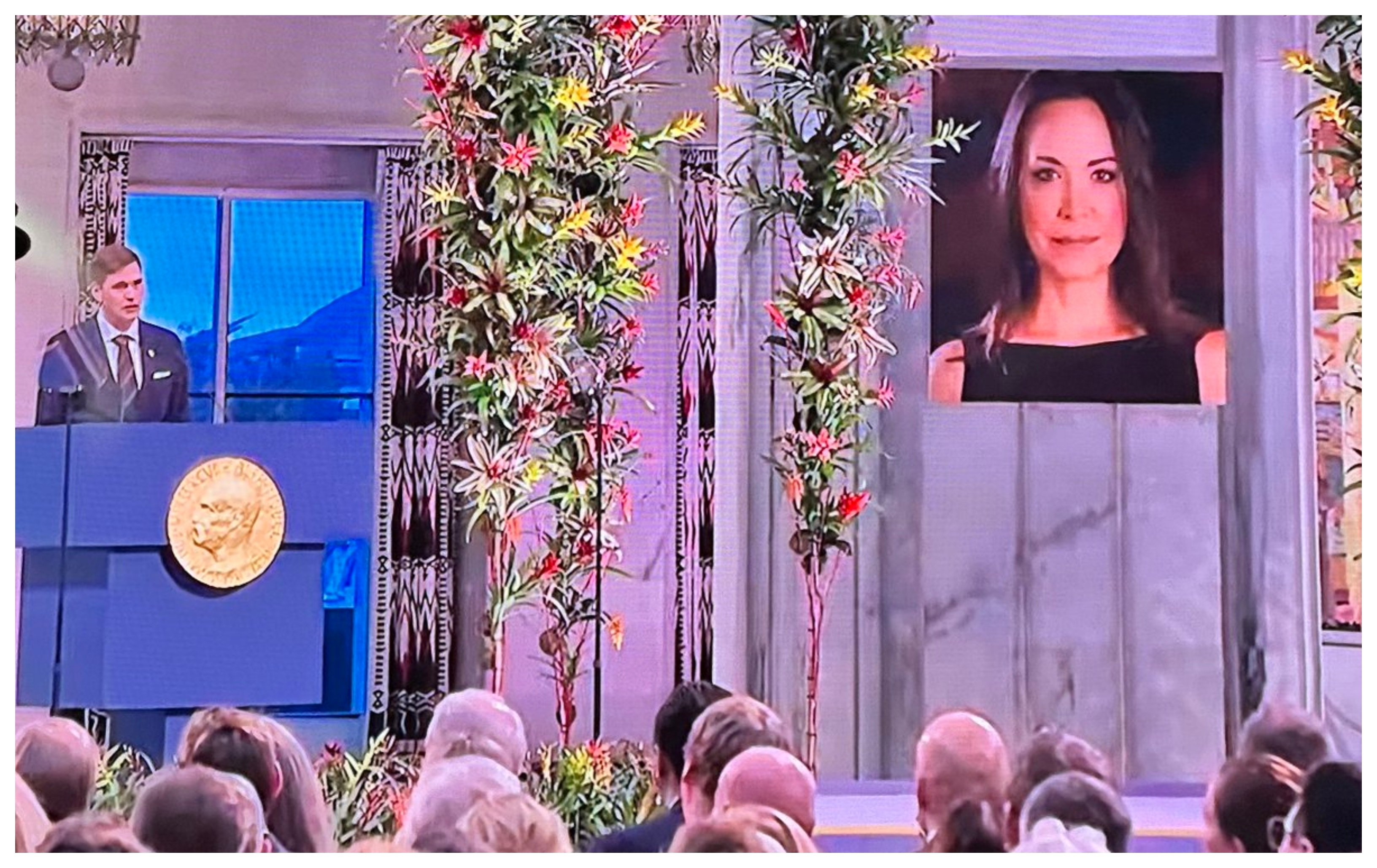 María Corina Machado no llega a tiempo para recoger el Nobel de la Paz, pero "está a salvo" y "estará con nosotros en Oslo"