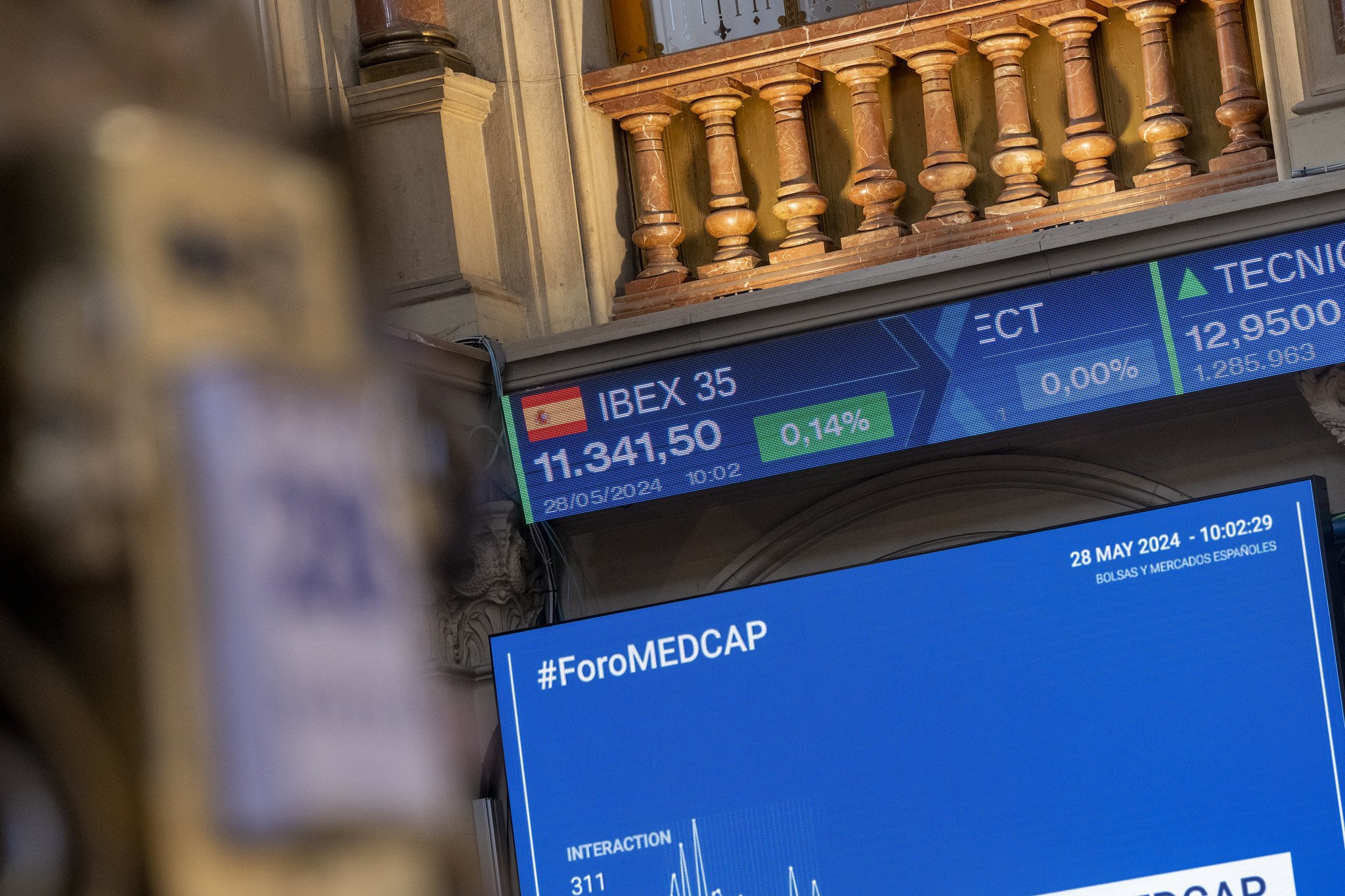 La bolsa española ha sido la estrella de las bolsas europeas en 2025, con una revalorización del Ibex superior al 40% / Foto: Pablo Moreno