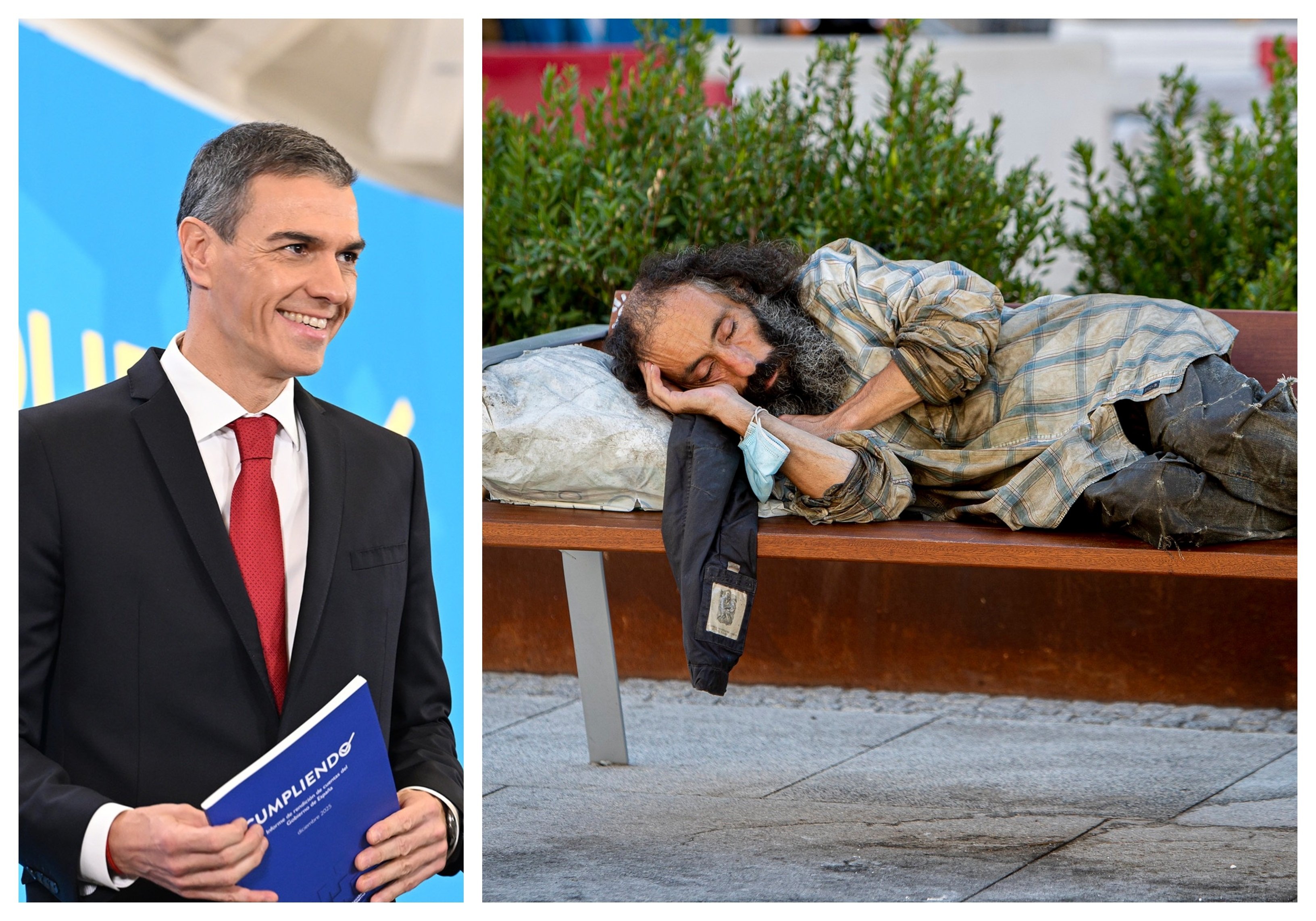 Los españoles, cada vez más pobres con Sánchez / Foto: elaboración propia