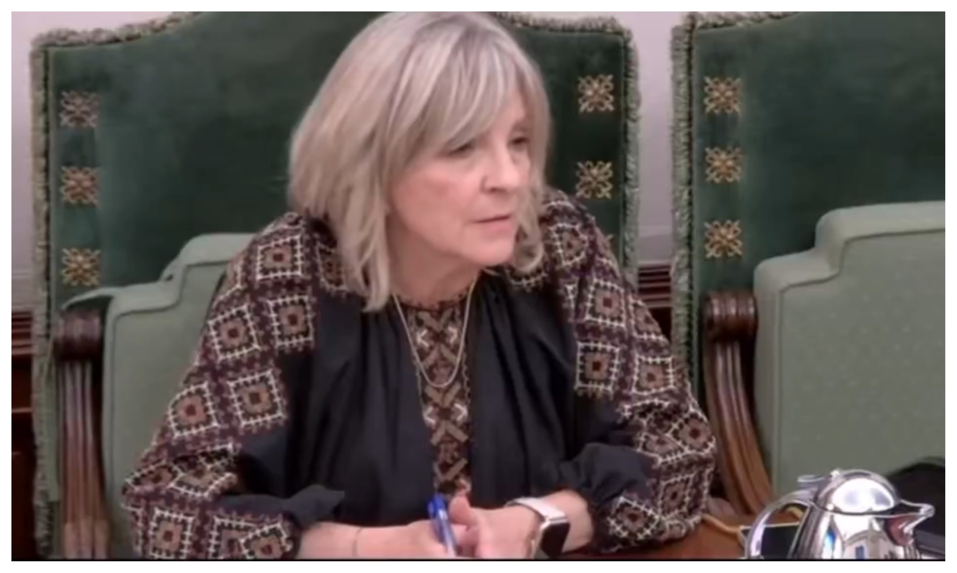 La senadora de UPN, María Caballero