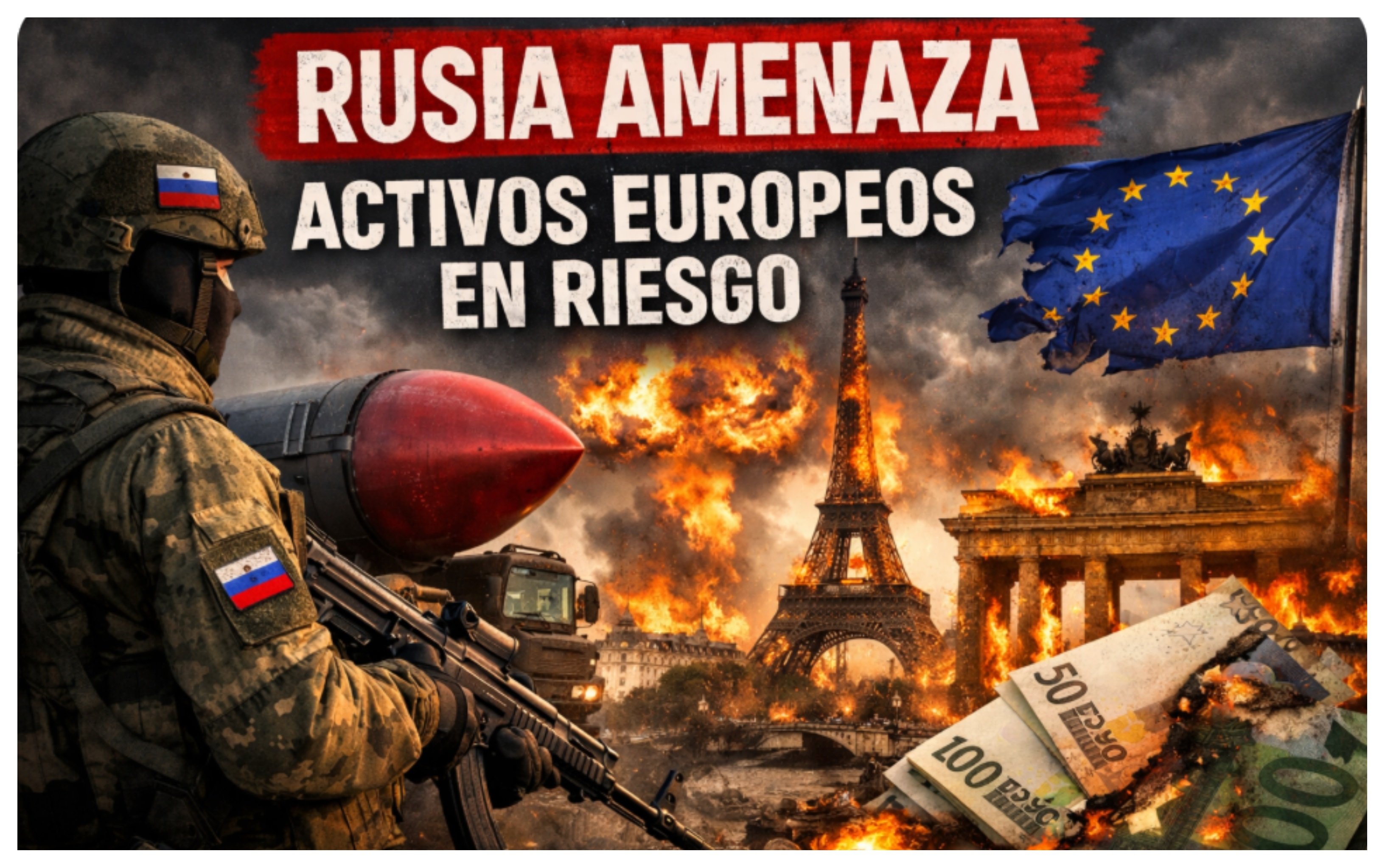 Rusia 'huele' la debilidad de Bruselas y amenaza con expropiar y embargar activos europeos si la UE toca sus fondos congelados por invadir Ucrania
