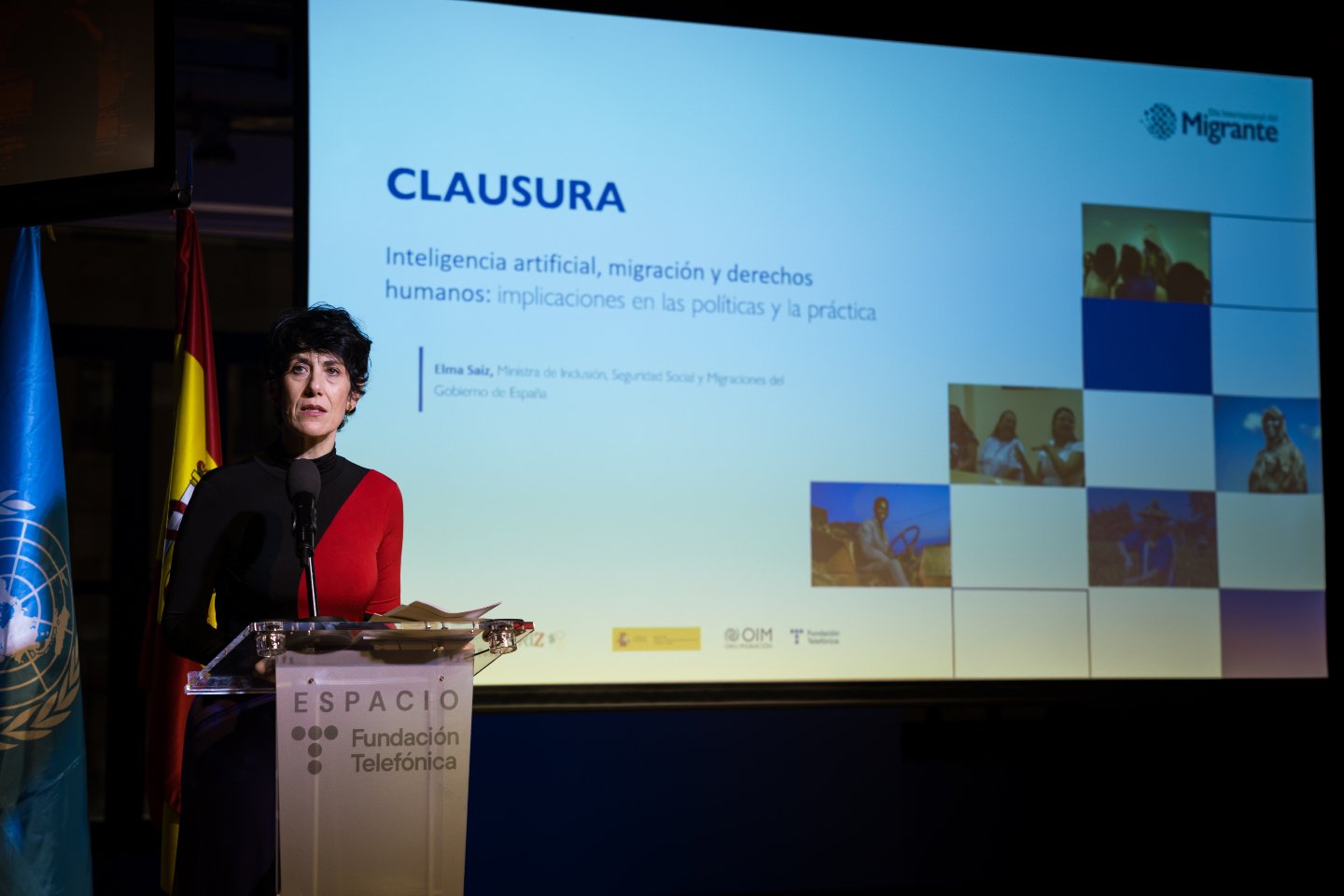 Elma Saiz ha incidido en que presupuestos "hay muchos", diferenciando entre aquellos que contienen "recortes en derechos" y los que "avanzan en protección social"