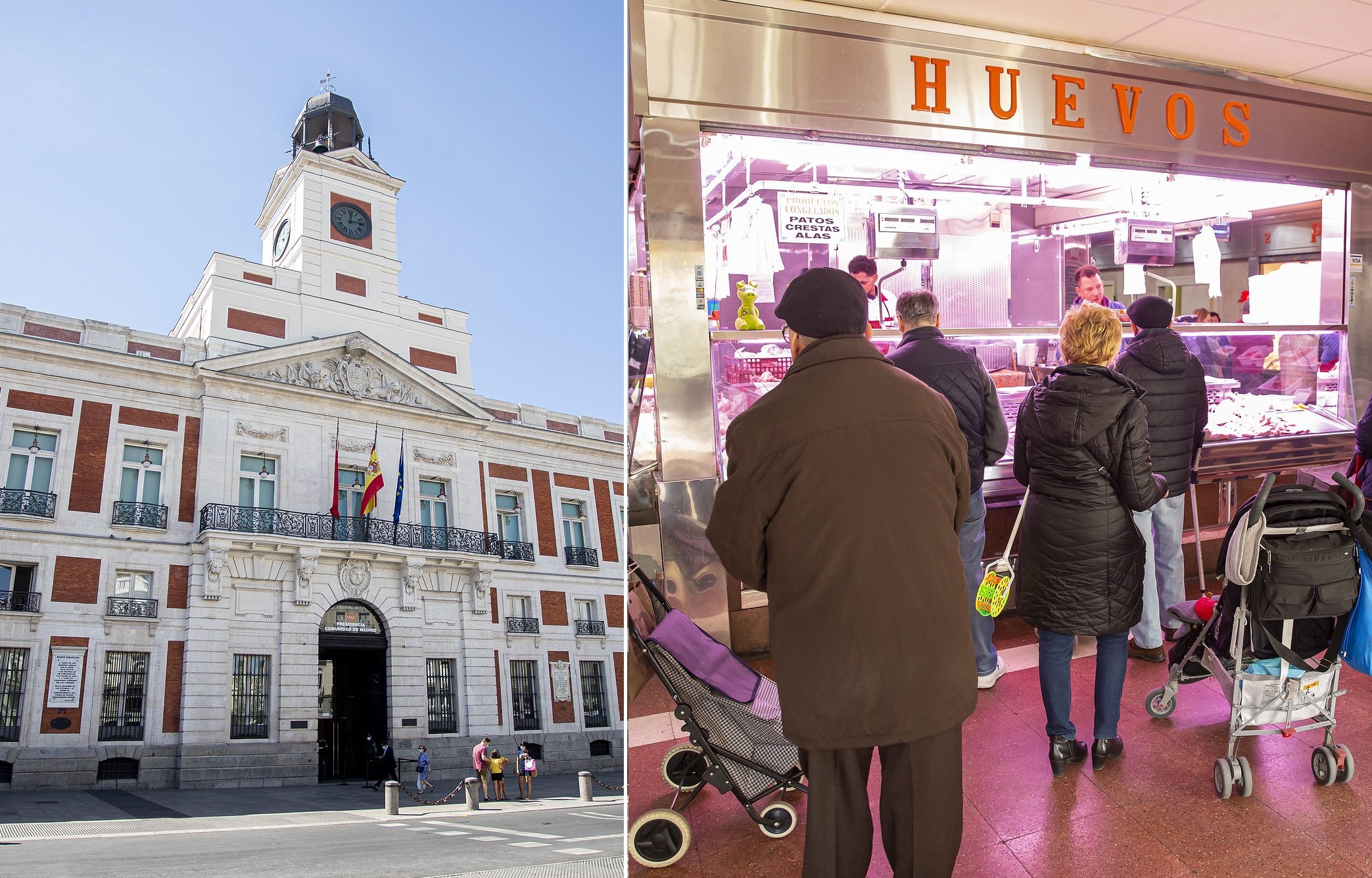 Con el cambio de año, que en España se vive especialmente al sonido de las campanadas del reloj de la Puerta del Sol, se incrementarán los precios de alimentos, vivienda, telecos, cargos y peajes eléctricos, sellos y paquetes de Correos, peajes de carretera.../ Fotos: Pablo Moreno