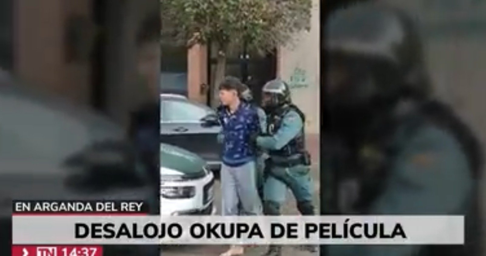 Telemadrid se desplaza a Arganda donde la jueza pudo autorizar la entrada en el local okupado tras el robo de un móvil
