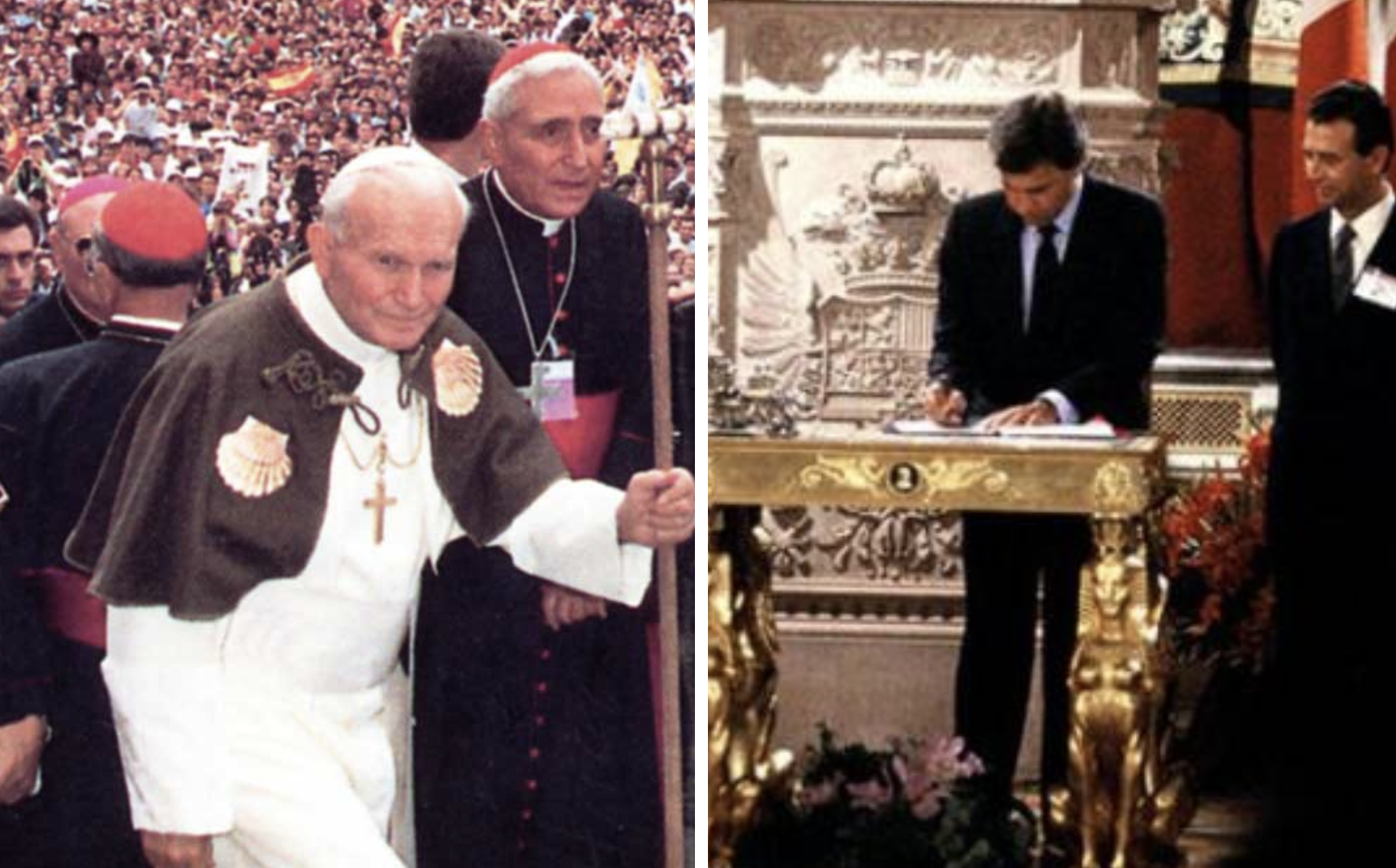 El 1 de enero de 1986 España entraba en lo que luego sería la Unión Europea, con Felipe González como presidente del Gobierno. Exactamente el 9 de noviembre de 1982, en Santiago de Compostela, ciudad europea por antonomasia, el entonces papa Juan Pablo II hablaba de Europa