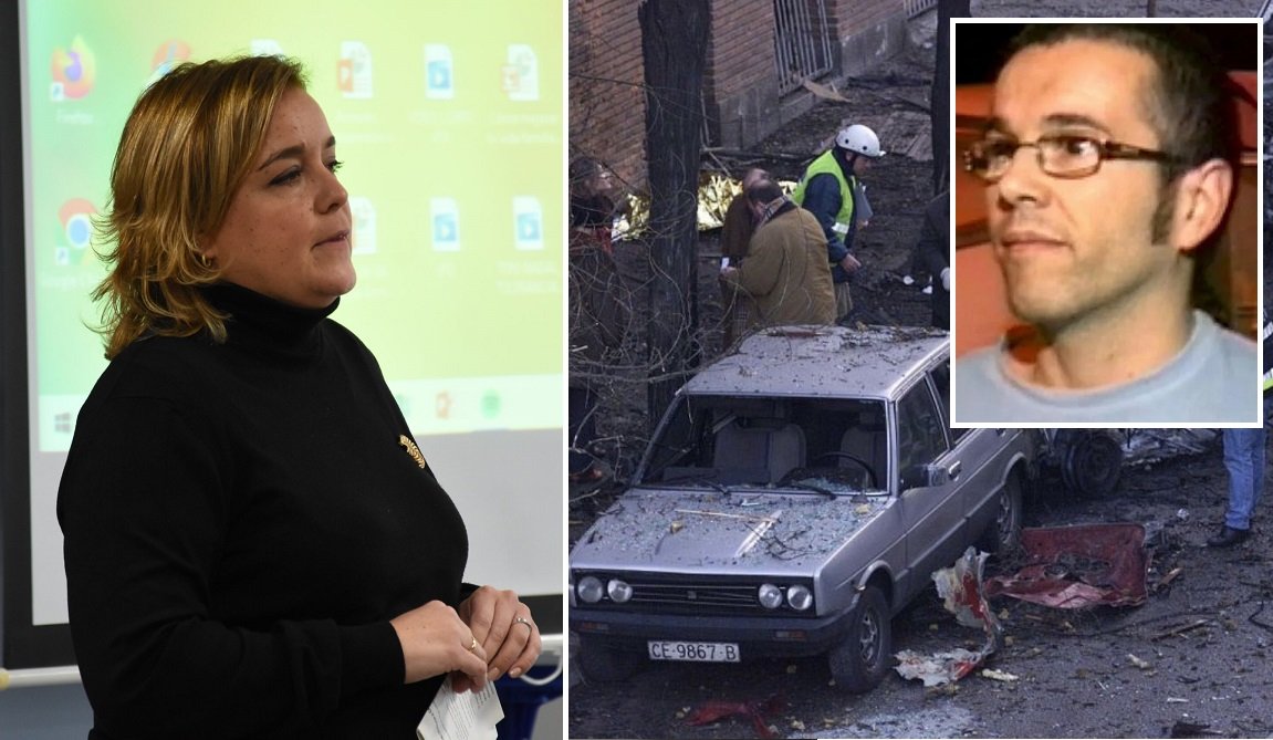 Almudena Blanco ha denunciado el tratamiento informativo de algunos medios a la muerte del etarra Ibán Apaolaza (en la imagen cuando fue extraditado en 2008 desde Canadá a España), que ya gozaba del tercer grado, pese a estar condenado a 123 años de prisión por su participación en el asesinato del teniente coronel del Ejército de Tierra Pedro Antonio Blanco