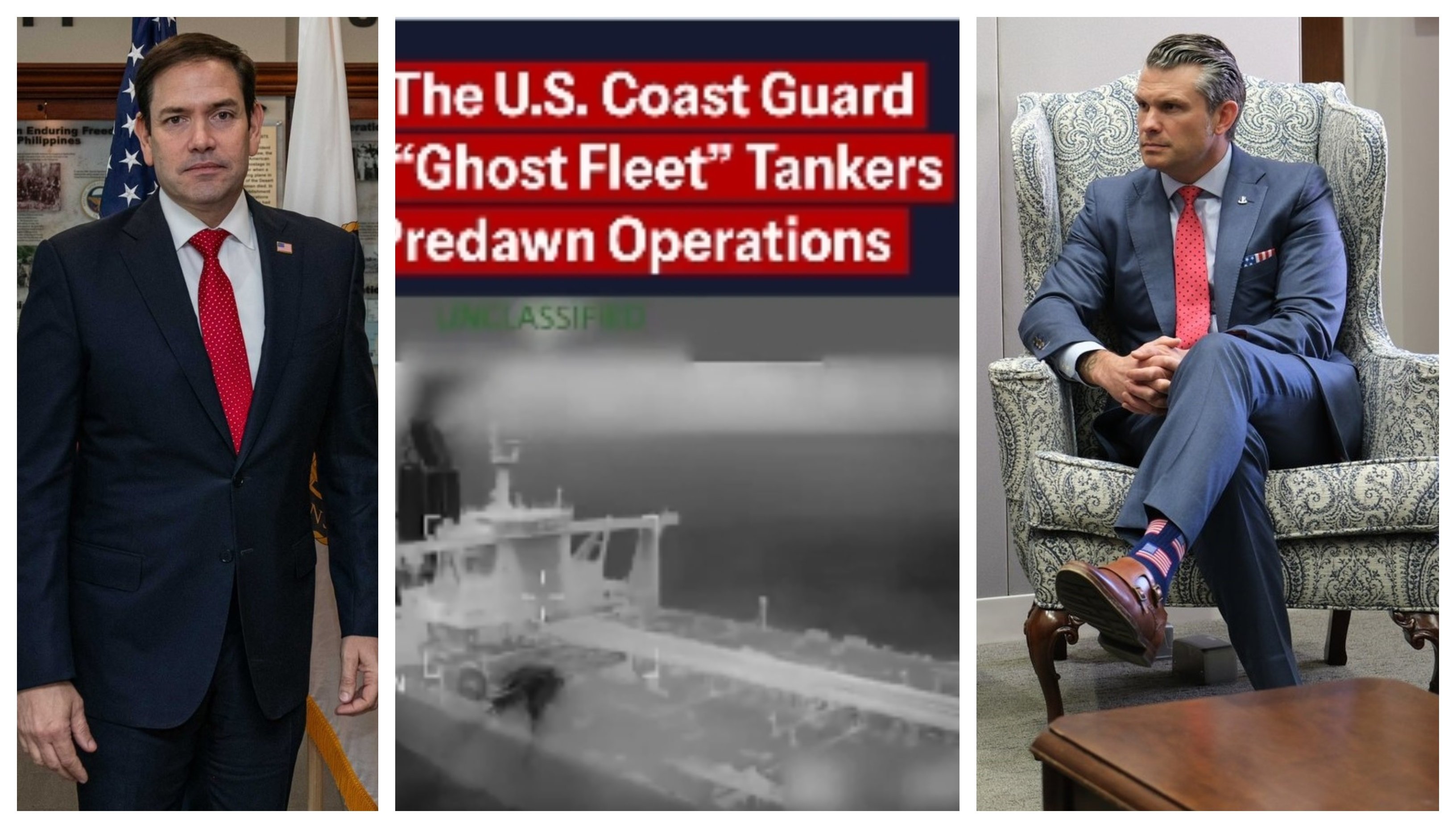 Marco Rubio suaviza las palabras de Trump sobre Venezuela y Groenlandia, mientras Pete Hegseth subraya que no van a permitir que nadie se lleve el petróleo de Venezuela