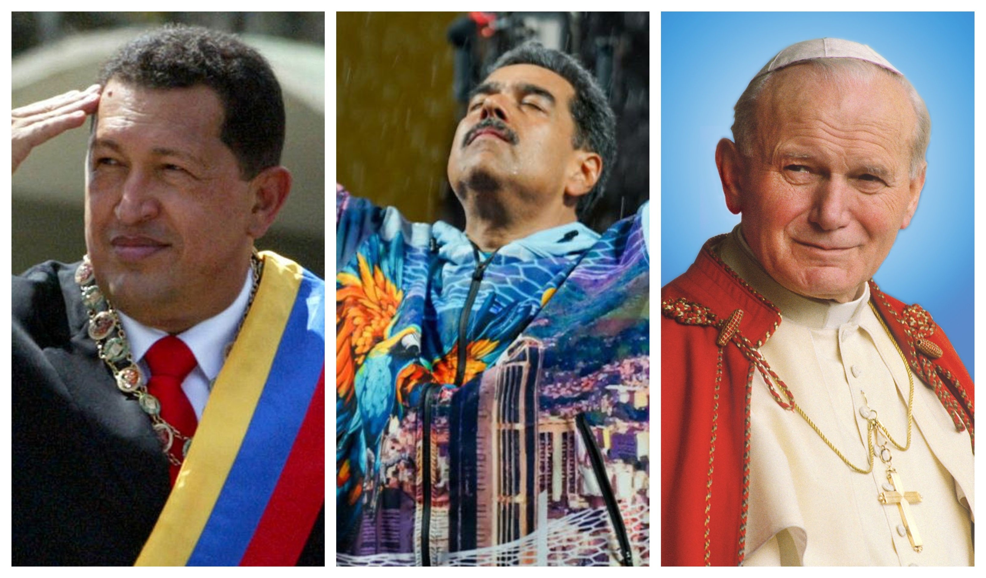 Chávez, Maduro, Juan Pablo II