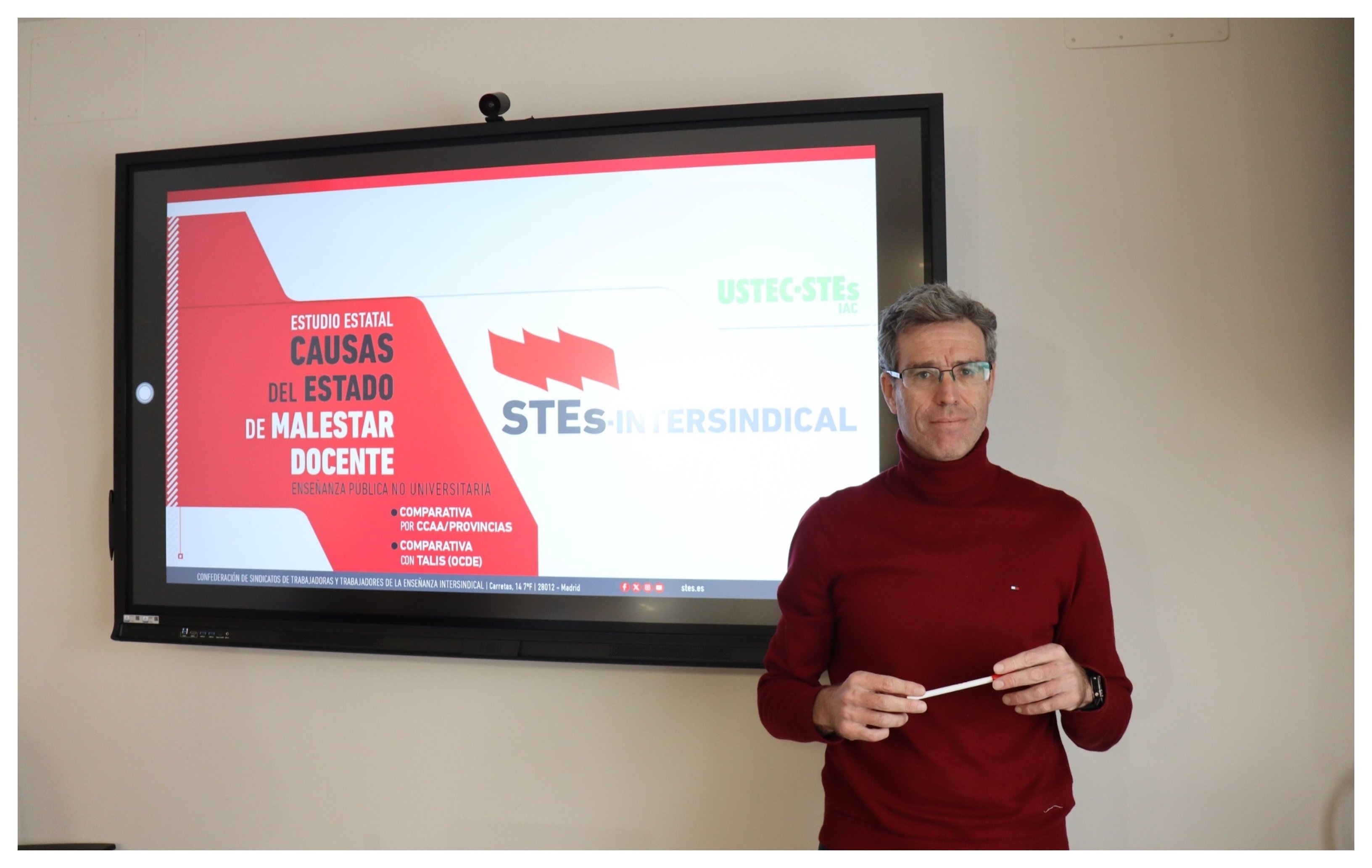 Fernando Villalba, responsable de Política Educativa de STEs-Intersindical (STEs-i)