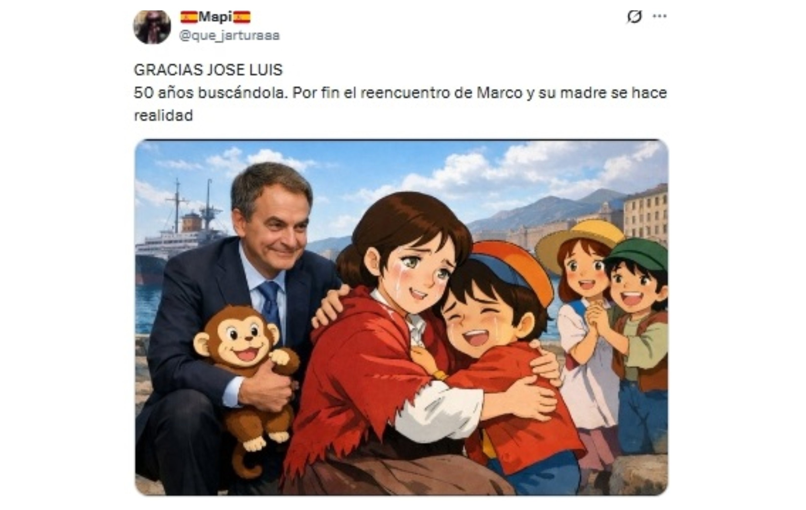 Zapatero encuentra a la madre de Marco