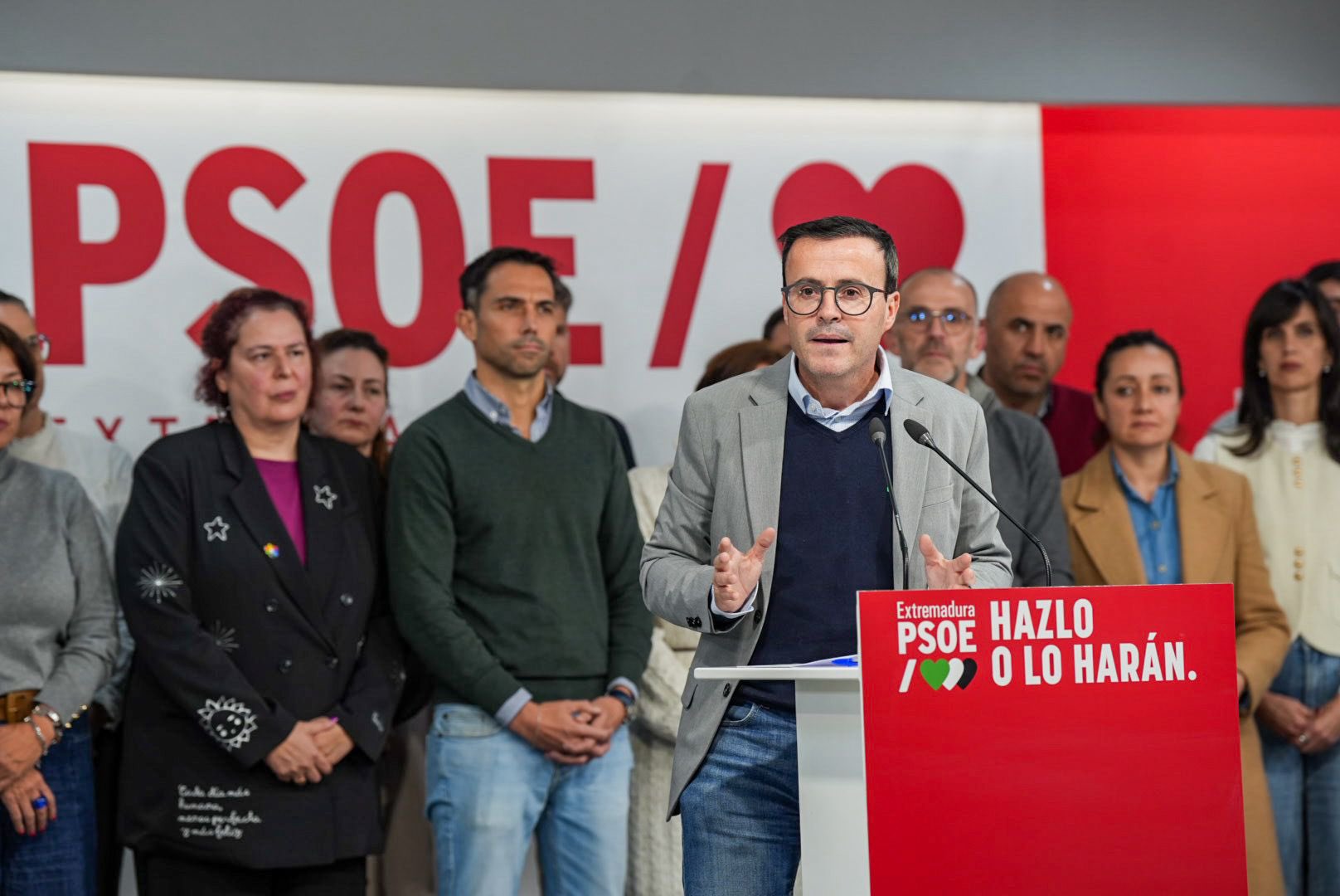 Miguel Ángel Gallardo, durante la noche electoral