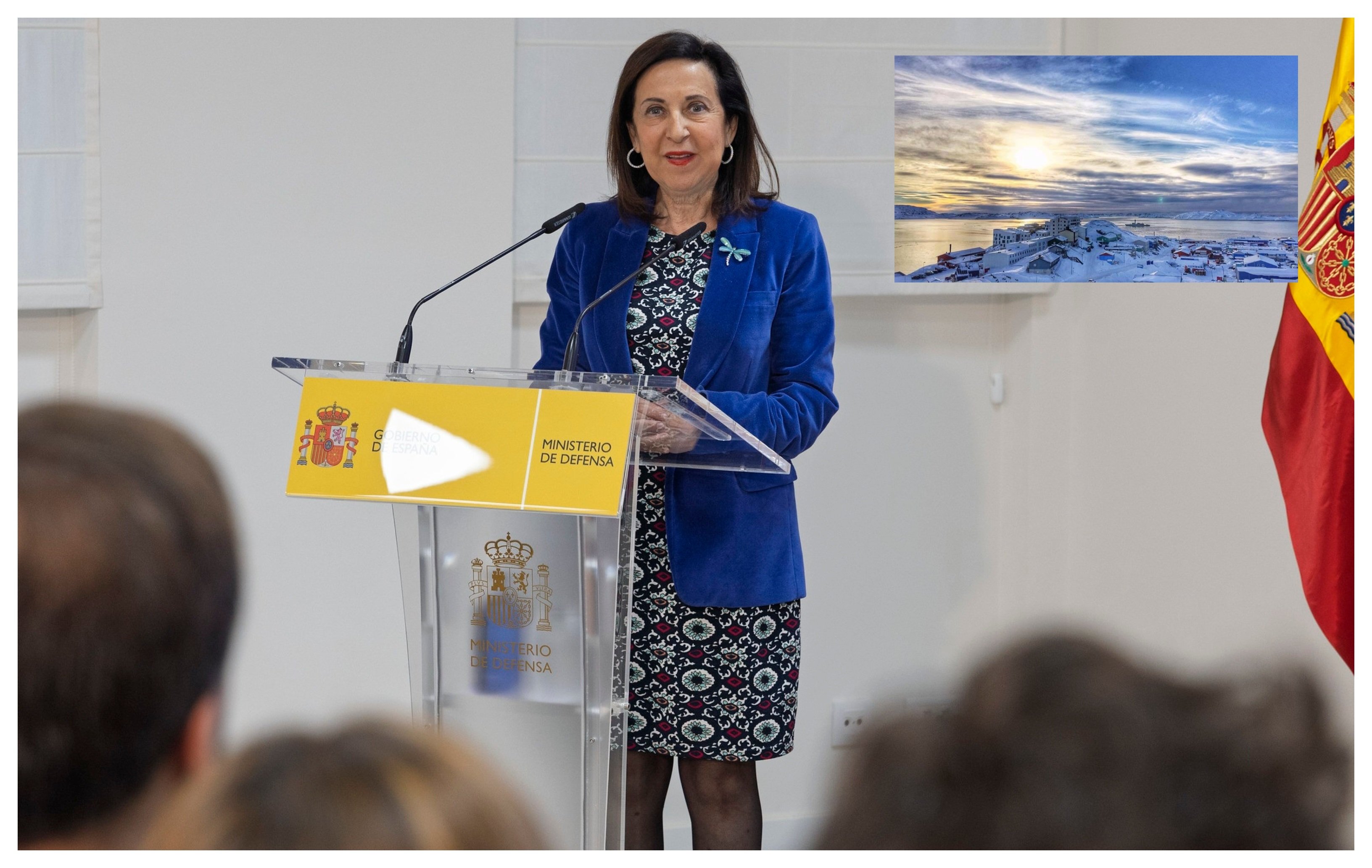 Margarita Robles asegura que se trata de enviar soldados sino de una "misión de reconocimiento y vigilancia”. ¿Reconocimiento de una inmensa región helada de 2 millones de kilómetros cuadrados?”