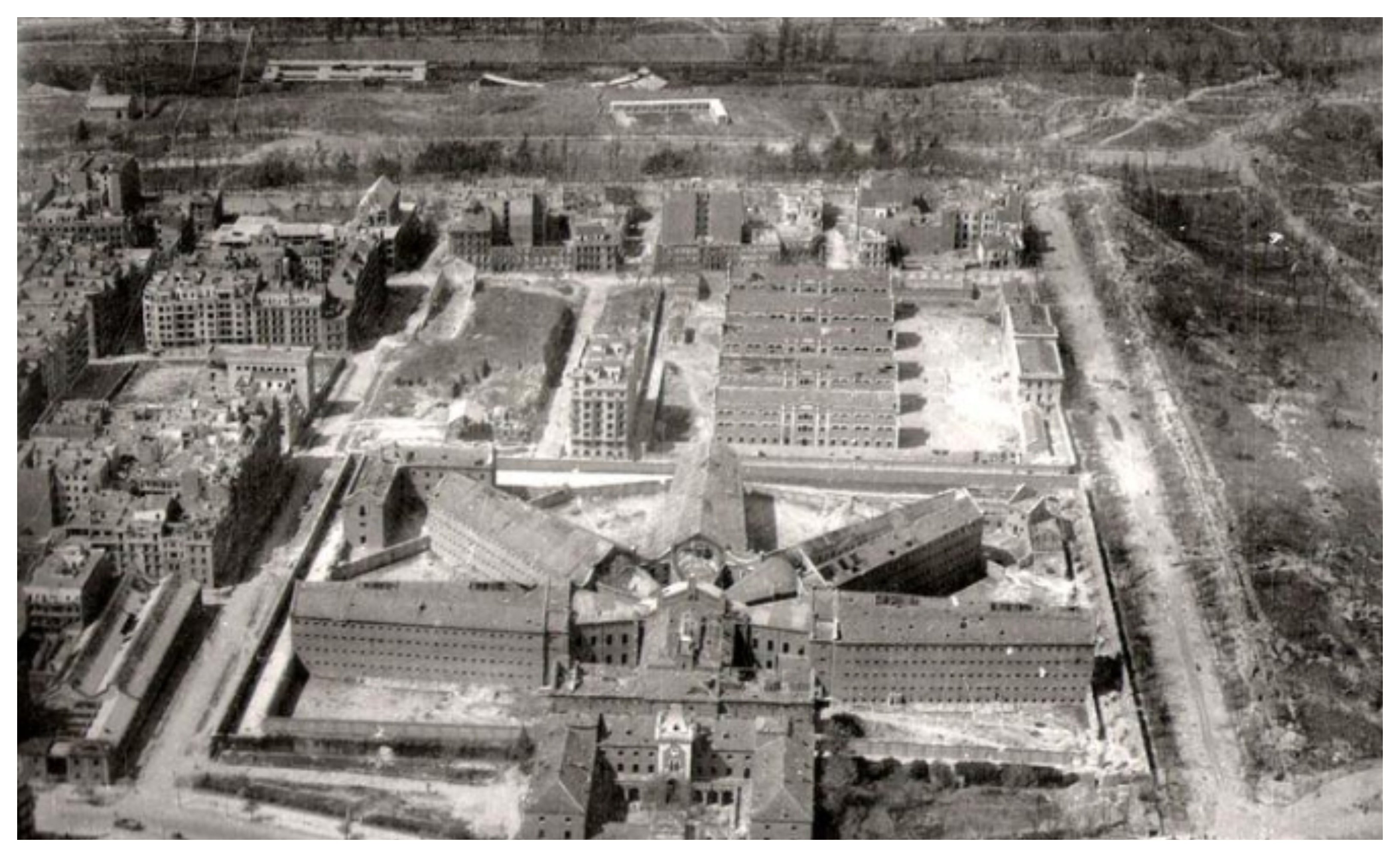 Fotografía aérea de la Cárcel Modelo de Madrid