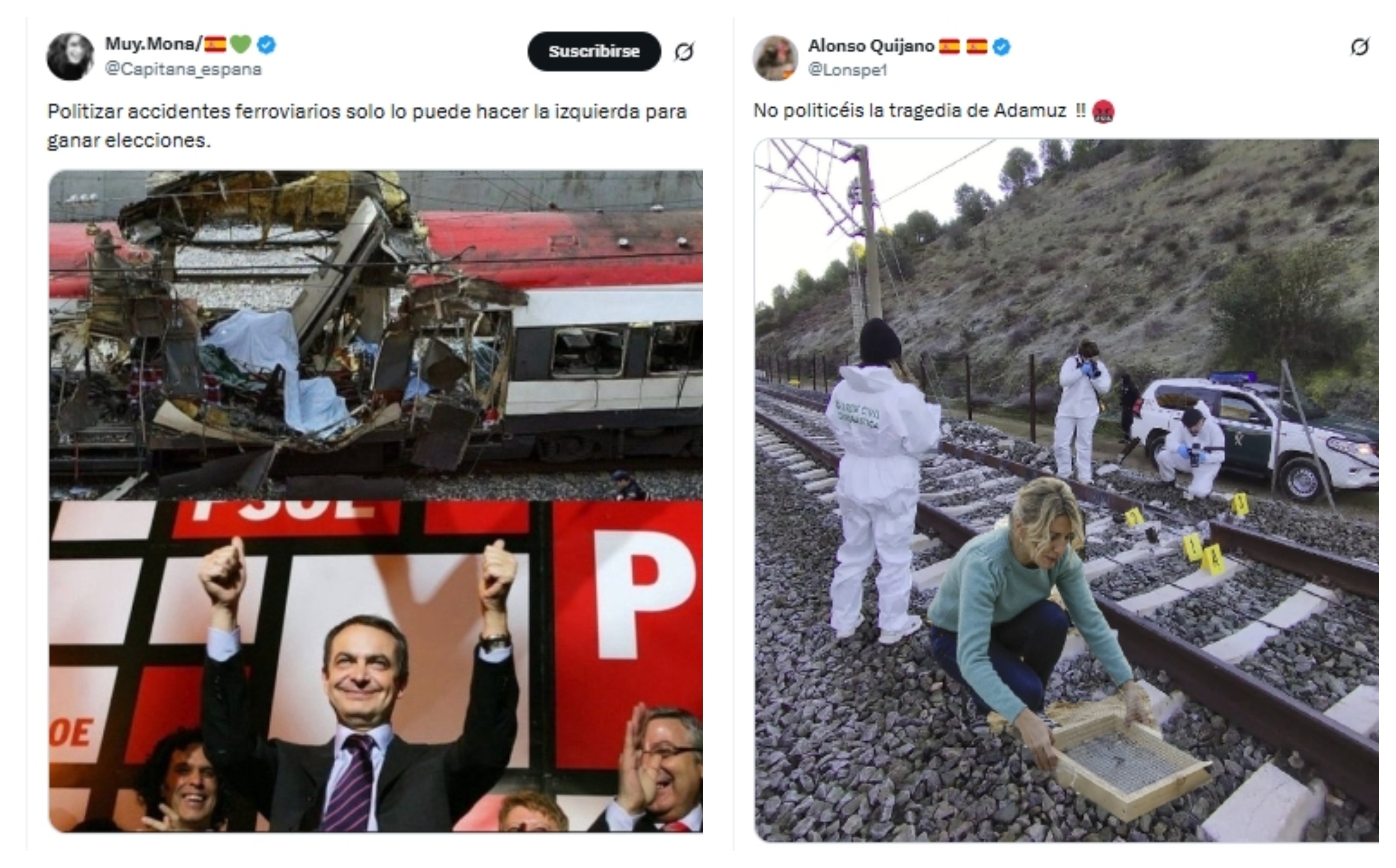 Descarrilamiento: todo depende de que el accidente sea tuyo o sea mío