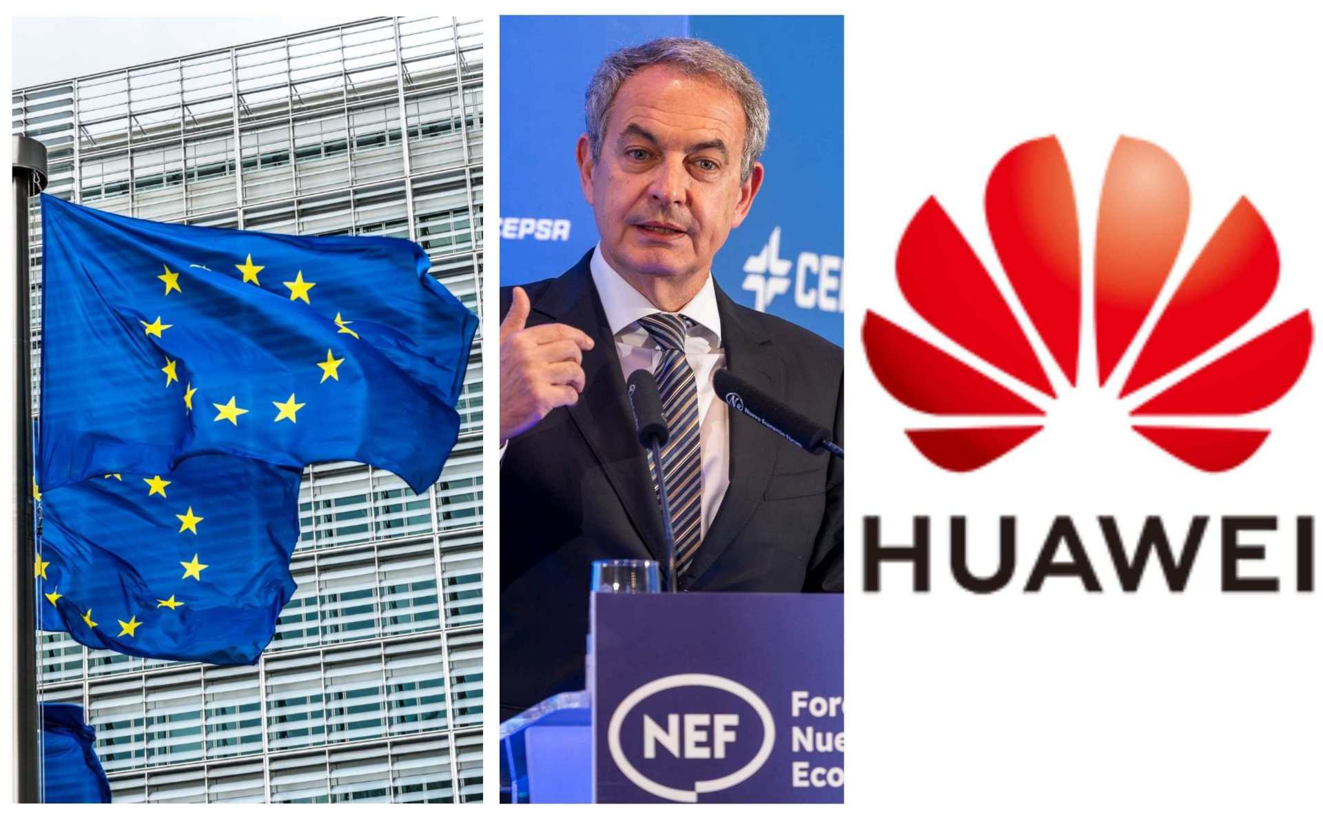 Bruselas da el primer paso para expulsar a Huawei, cuyo representante es José Luis Rodríguez Zapatero
