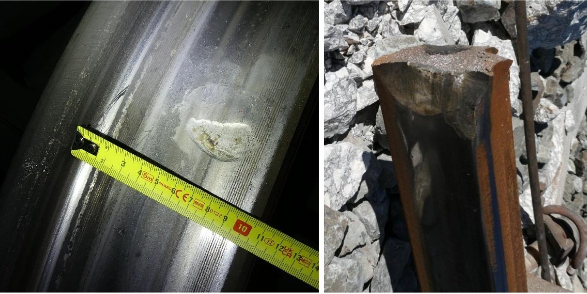 Imágenes cedidas por la Comisión de Investigación de Accidentes Ferroviarios (CIAF)