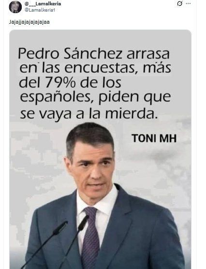 Sánchez encuesta Sánchez encuesta